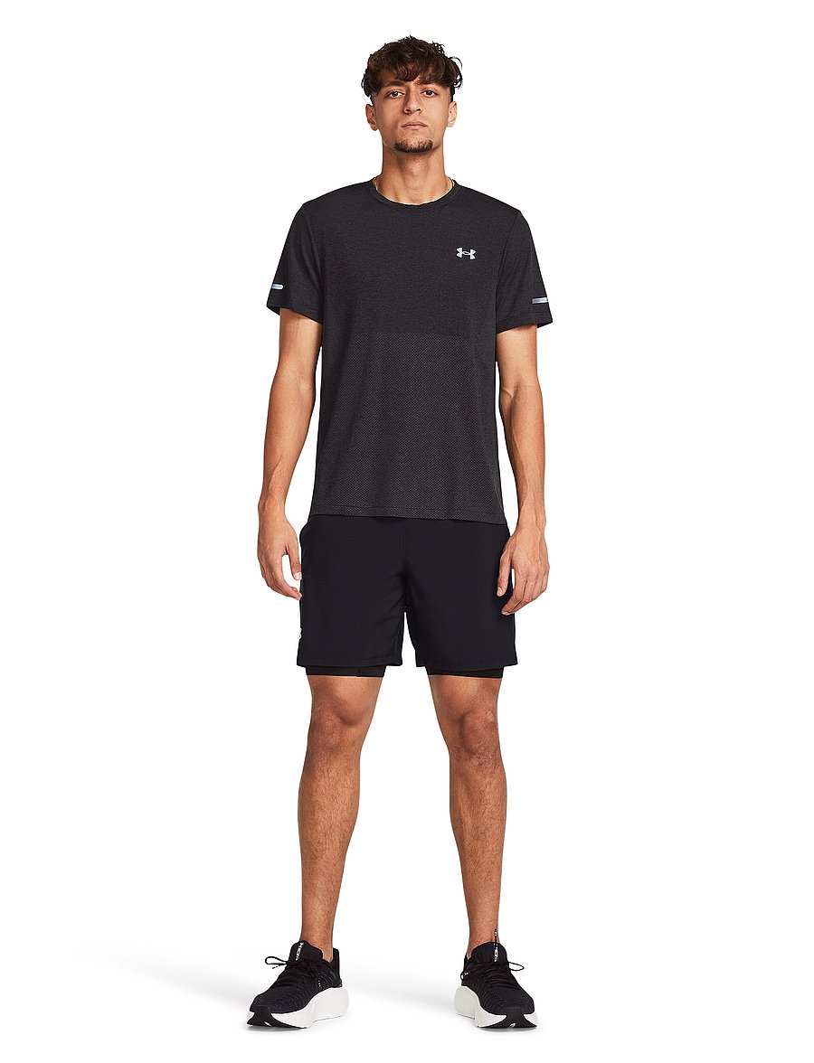 Under Armour - UA LAUNCH 7'' 2-IN-1 SHORTS - laufshorts - black - 4
