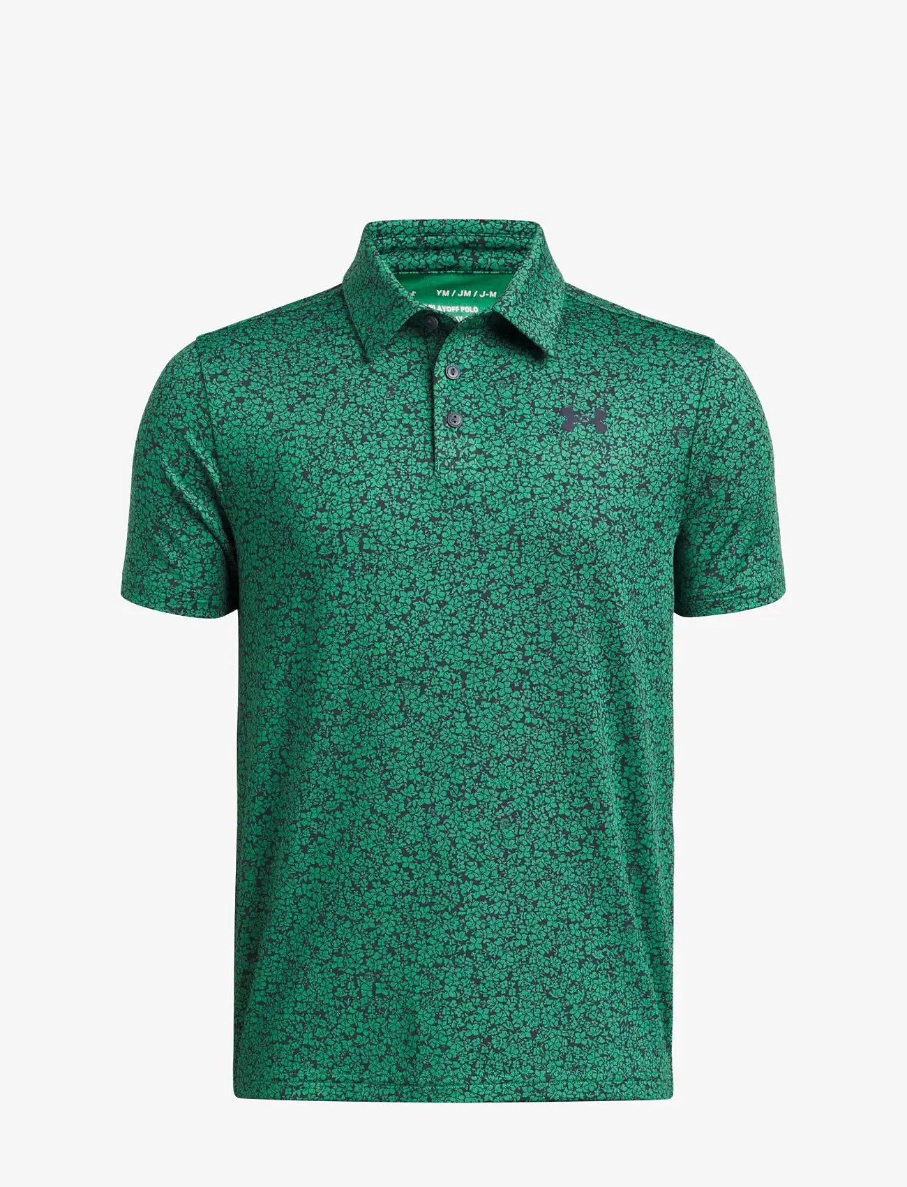 Under Armour - UA Playoff Printed Polo - kortærmede poloer - team kelly green - 0
