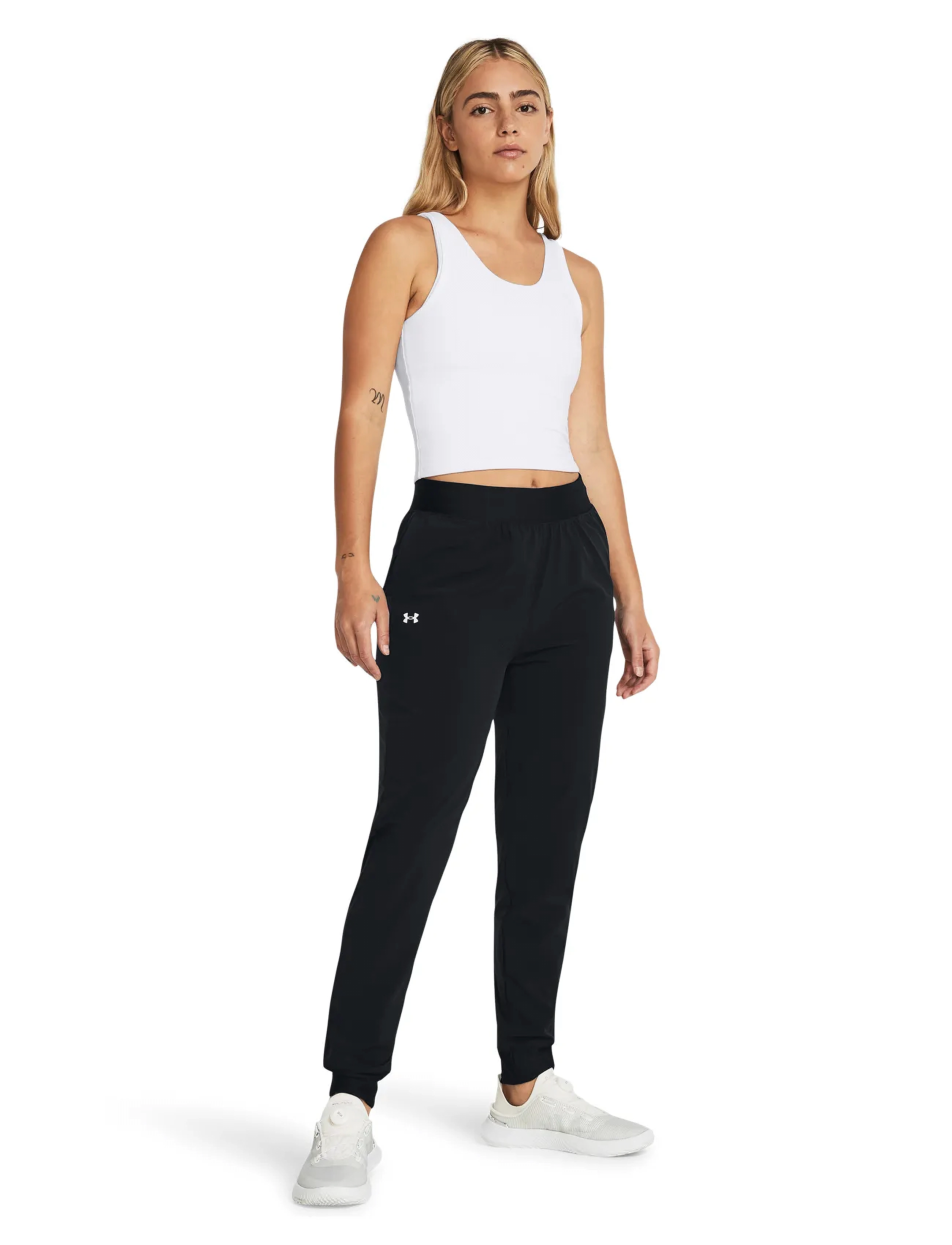 Byxor Under Armour Pantalon Tissé Taille Haute Rival D'Ua 7
