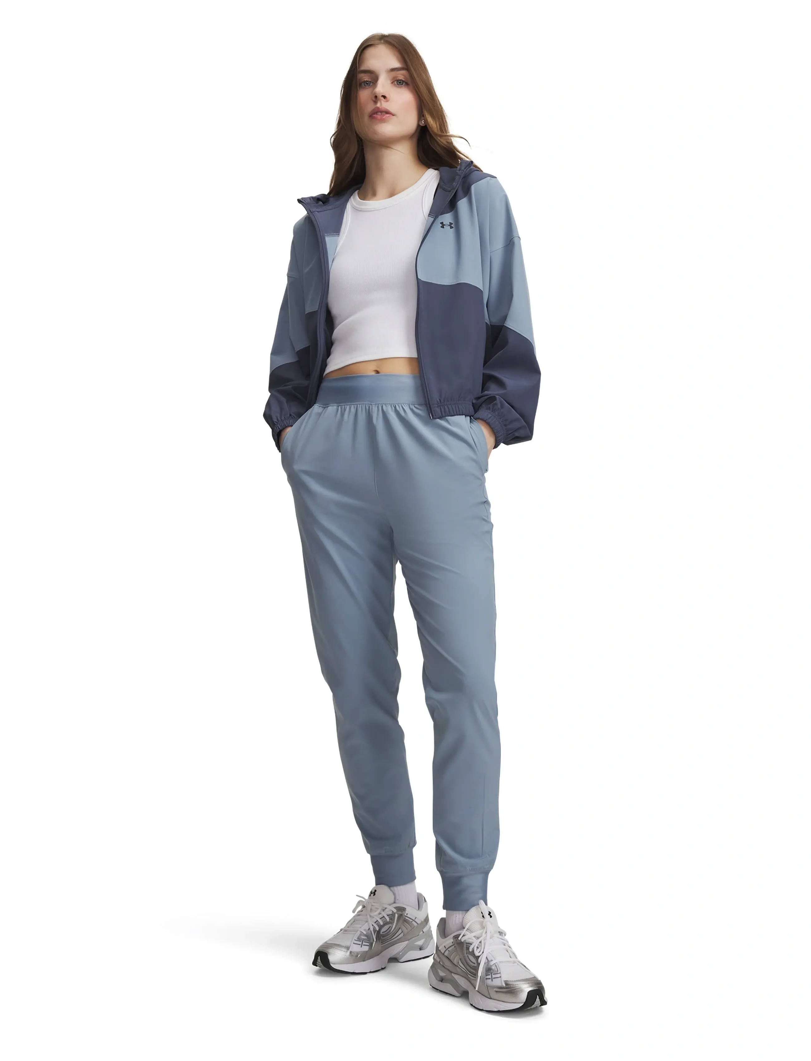 Under Armour - UA Rival Hi Rise Woven Pant - training pants - blue wind - 4
