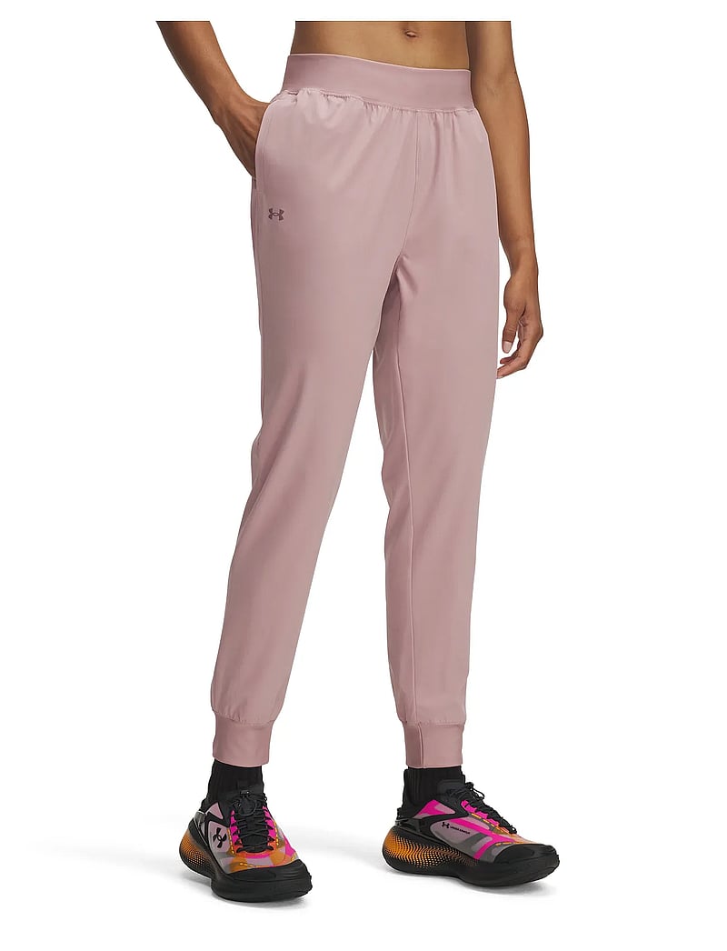 Under Armour - UA Rival Hi Rise Woven Pant - trainingsbroek - tourmaline pink - 0