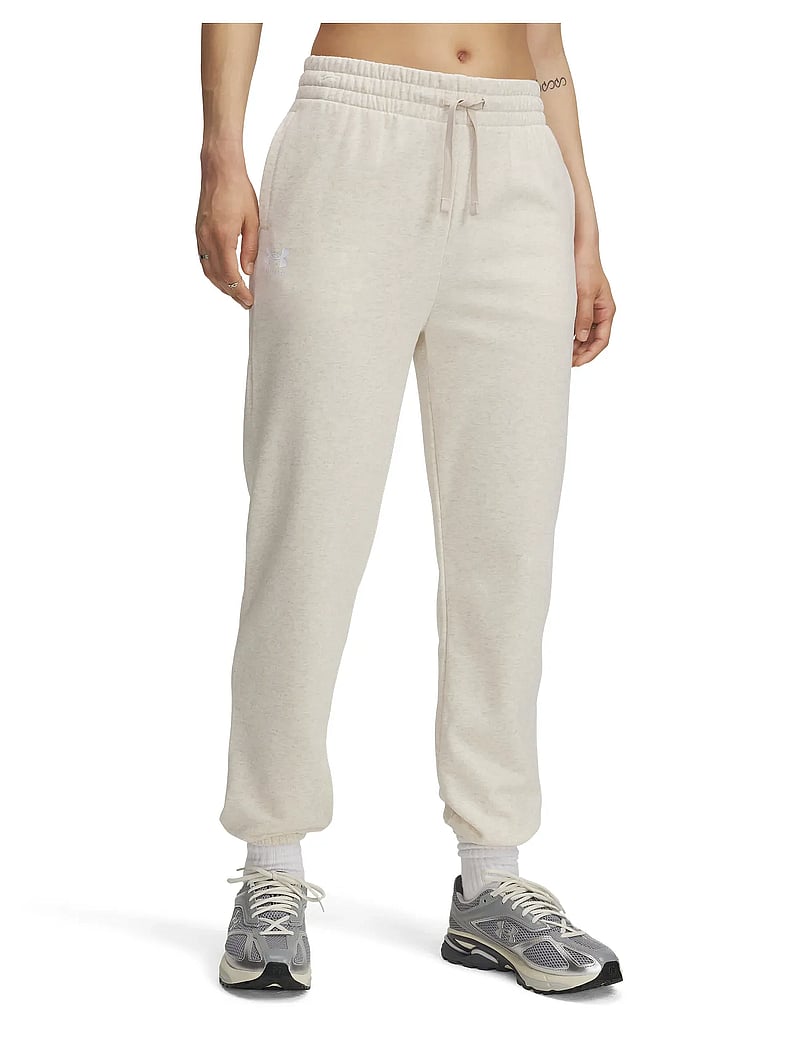 Under Armour - UA Rival Terry Joggers - treeningpüksid - oatmeal light heather - 0