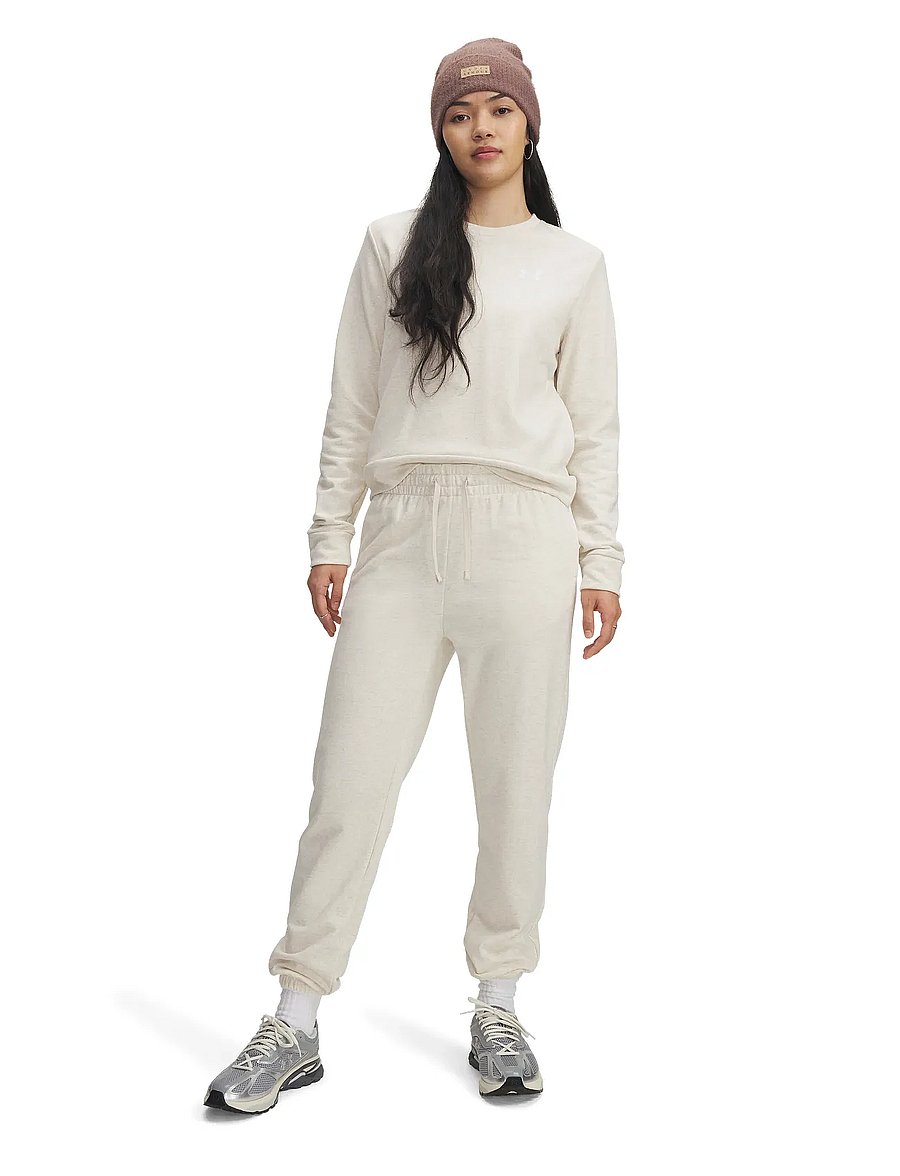 Under Armour - UA Rival Terry Joggers - trainingshosen - oatmeal light heather - 4
