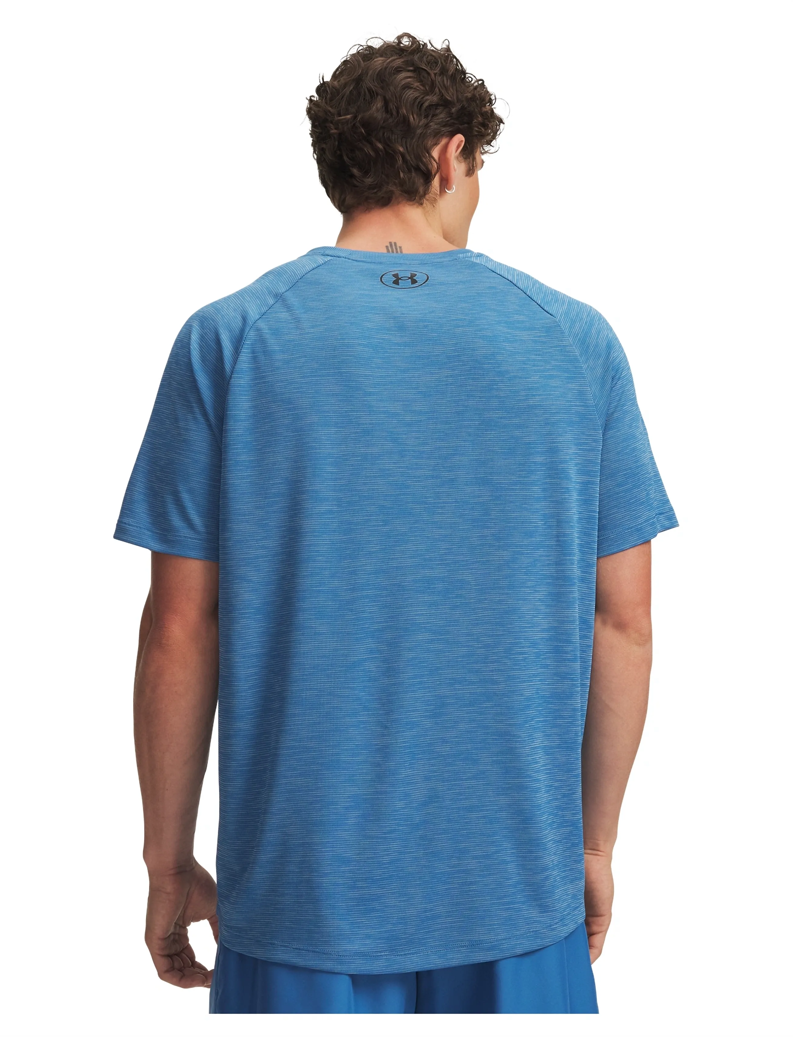 Under Armour - UA Tech Textured SS - t-shirts - aegean blue - 3