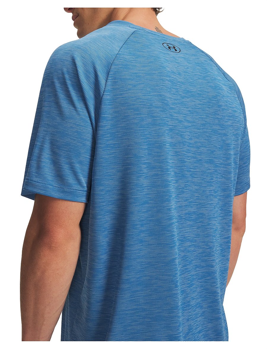 Under Armour - UA Tech Textured SS - t-shirts - aegean blue - 4