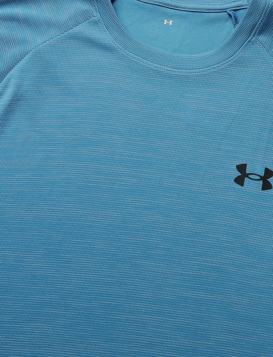 Under Armour - UA Tech Textured SS - t-shirts - aegean blue - 5