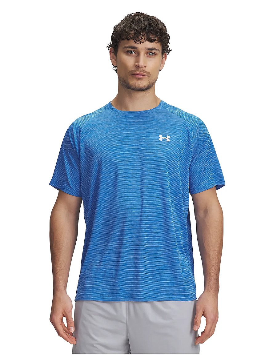 Under Armour - UA Tech Textured SS - t-shirts - blue atlantis - 0