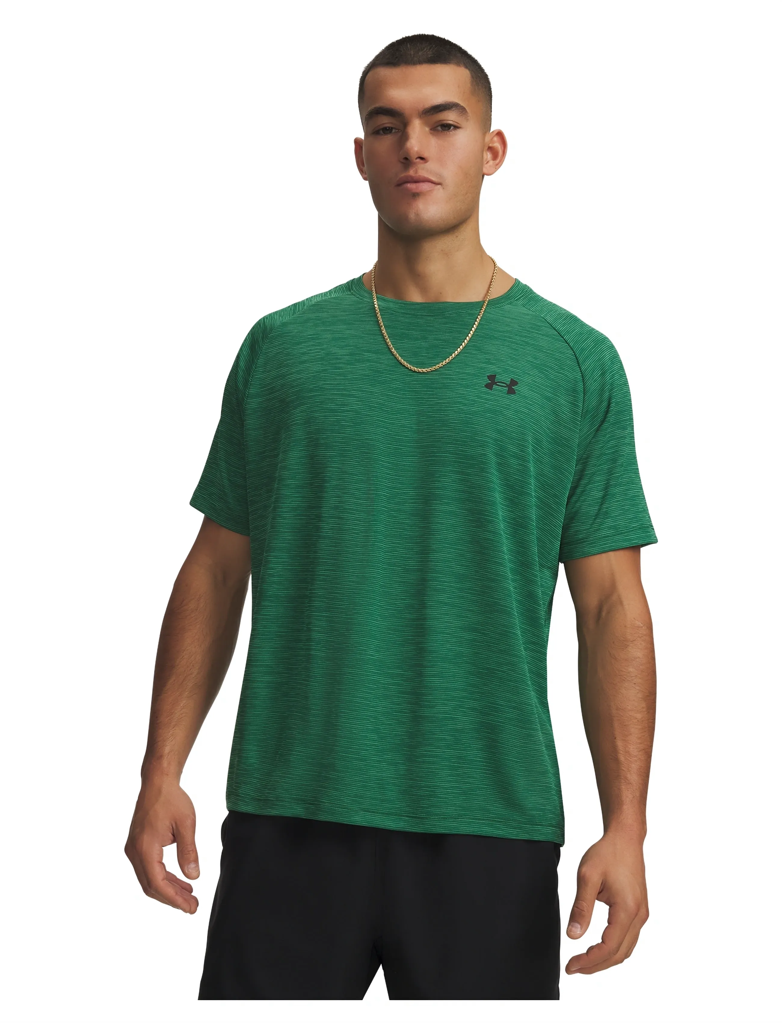 Under Armour - UA Tech Textured SS - t-shirts - campus ivy - 0