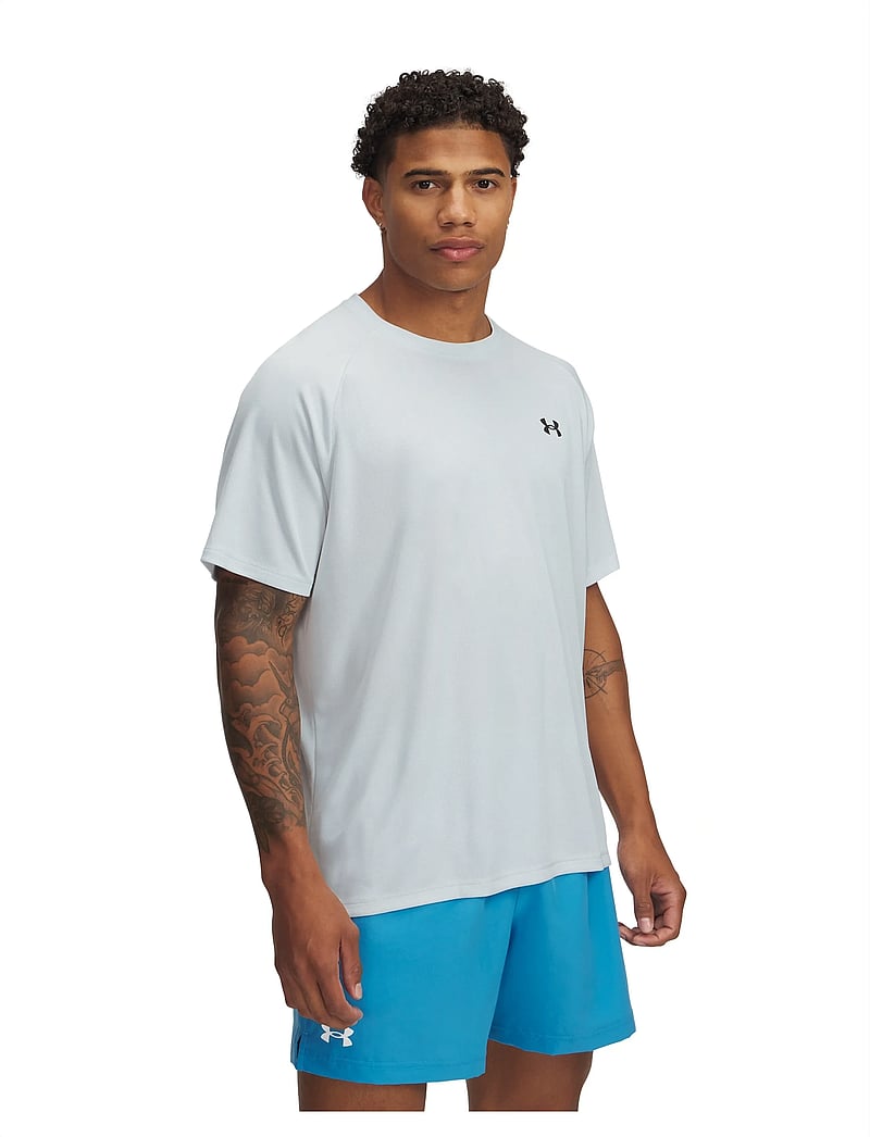 Under Armour - UA Tech Textured SS - t-shirts - distant gray - 0