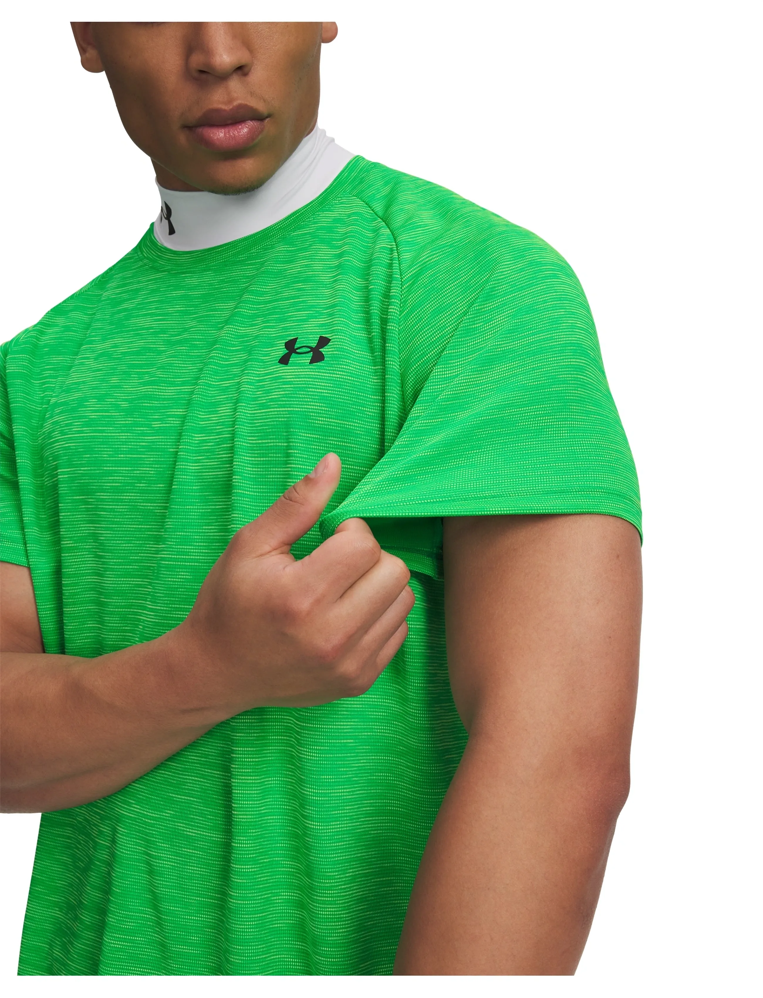 Under Armour - UA Tech Textured SS - t-shirts - geode green - 4