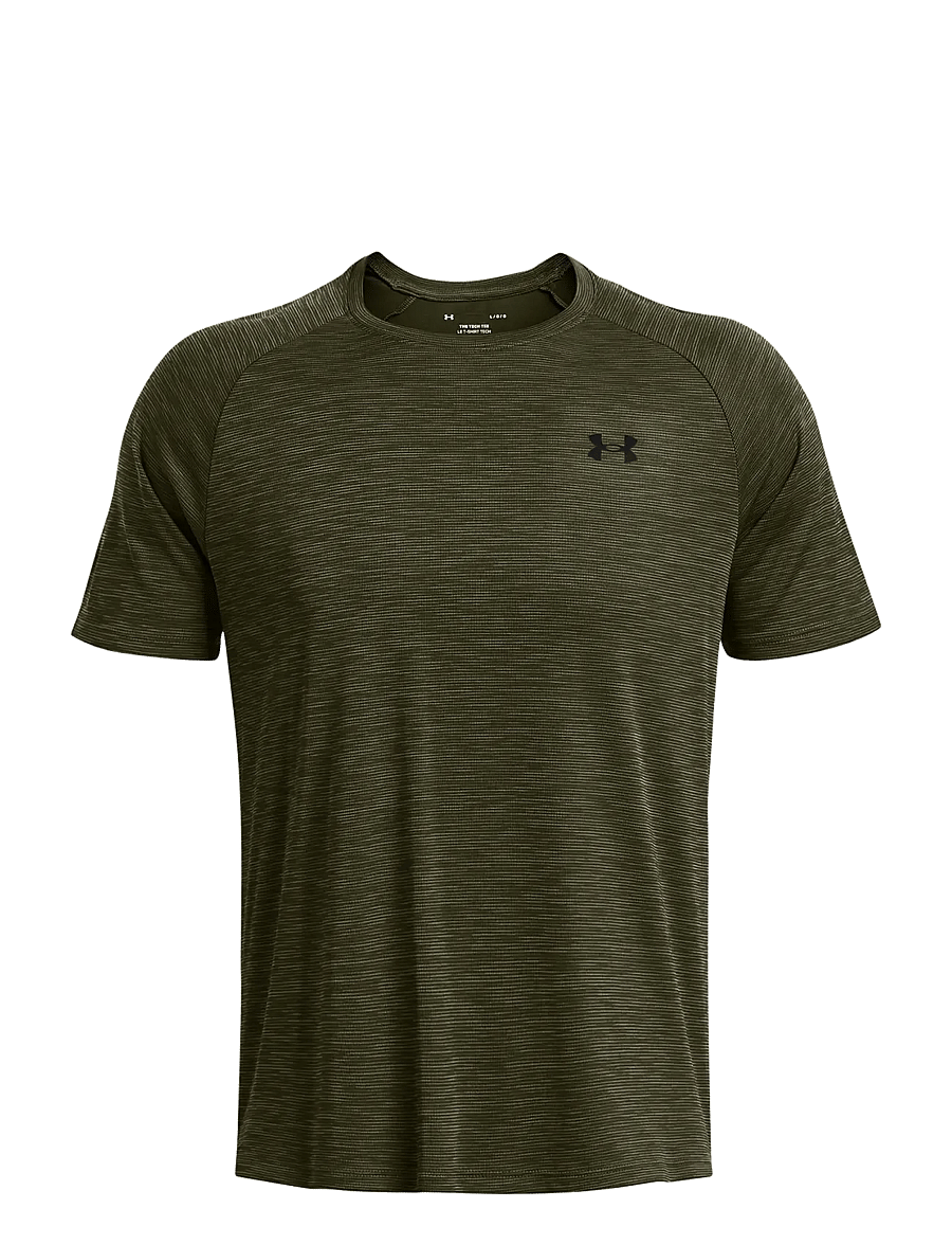 Under Armour - UA Tech Textured SS - t-shirts - marine od green - 1