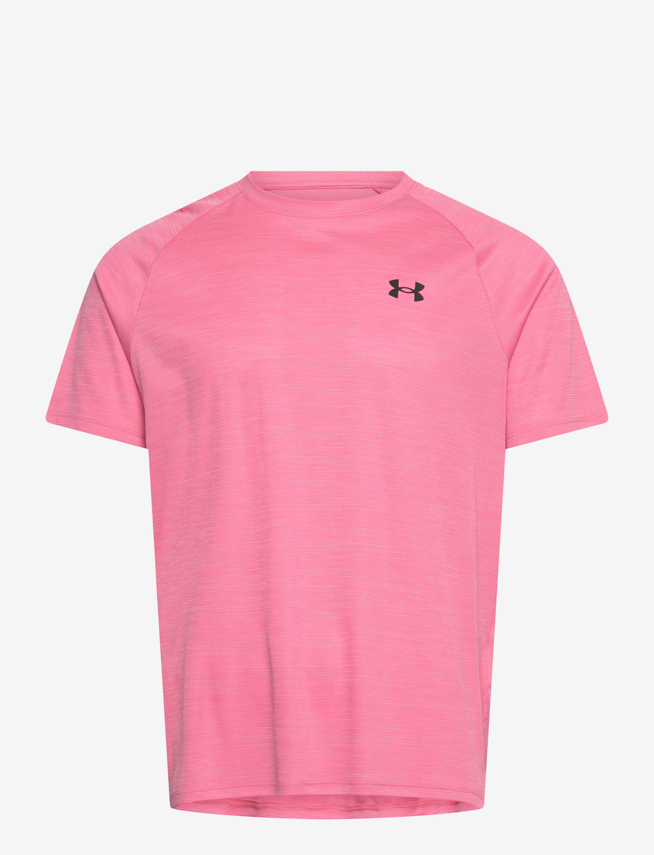 Under Armour - UA Tech Textured SS - t-shirts - prime pink - 1