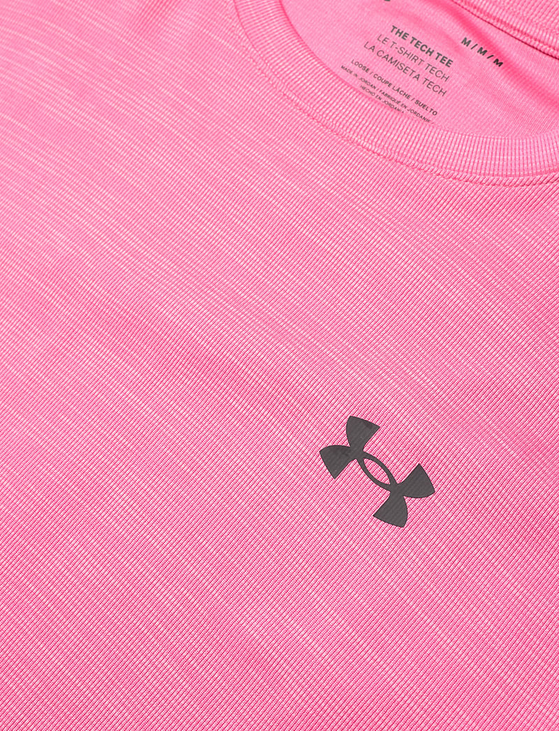 Under Armour - UA Tech Textured SS - t-shirts - prime pink - 5