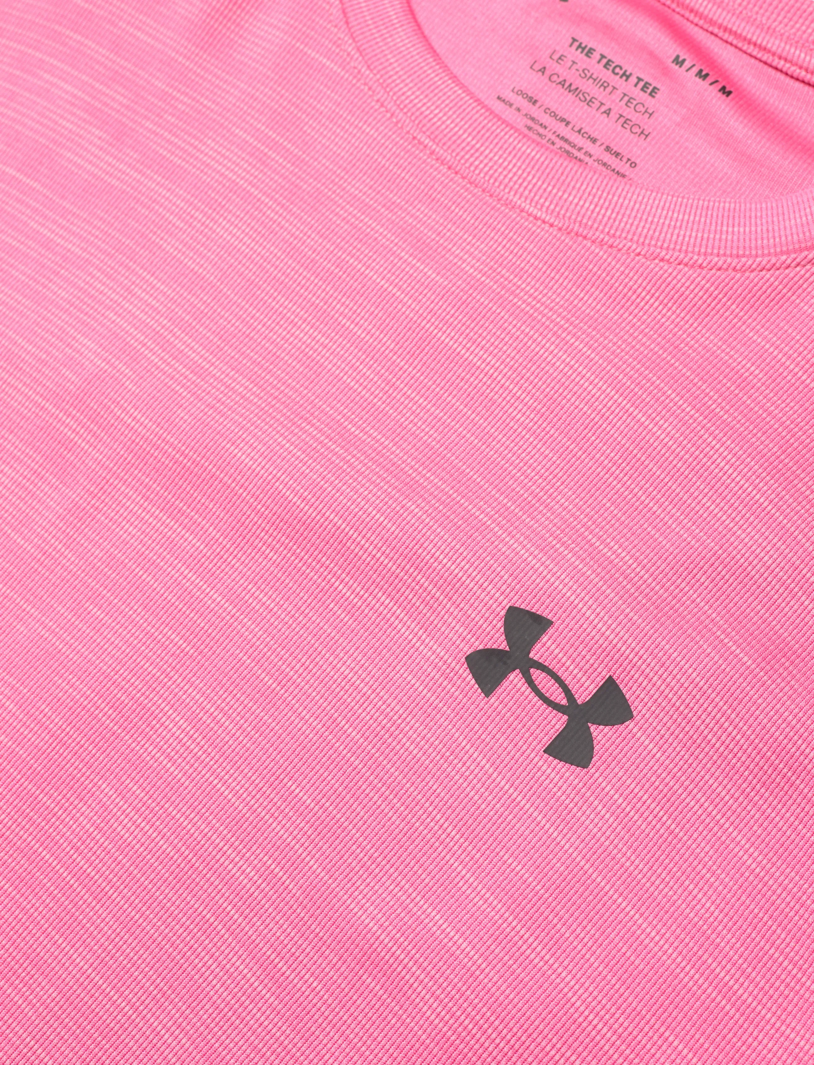 Under Armour - UA Tech Textured SS - t-shirts - prime pink - 5
