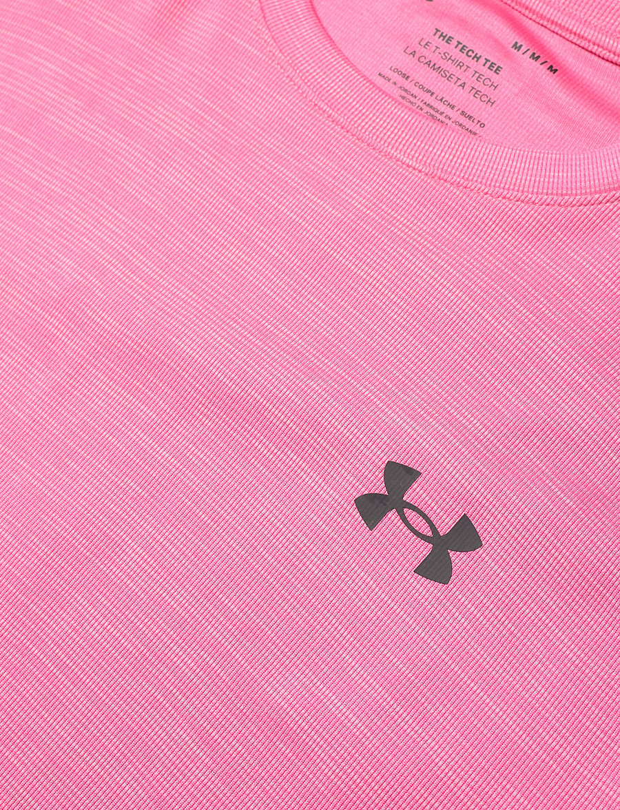 Under Armour - UA Tech Textured SS - t-shirts - prime pink - 5