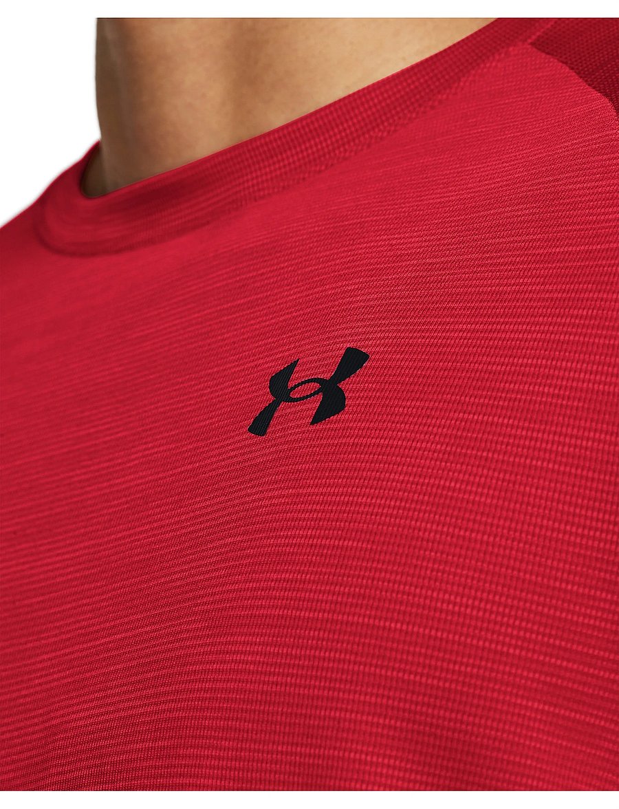 Under Armour - UA Tech Textured SS - t-shirts - red - 5