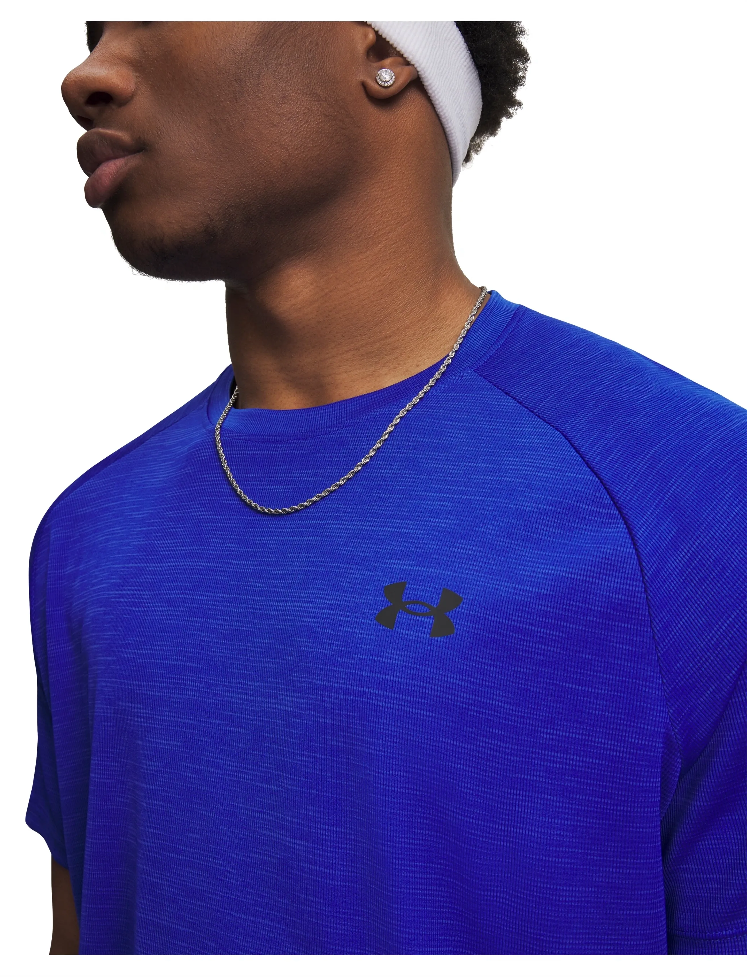 Under Armour - UA Tech Textured SS - t-shirts - royal - 4