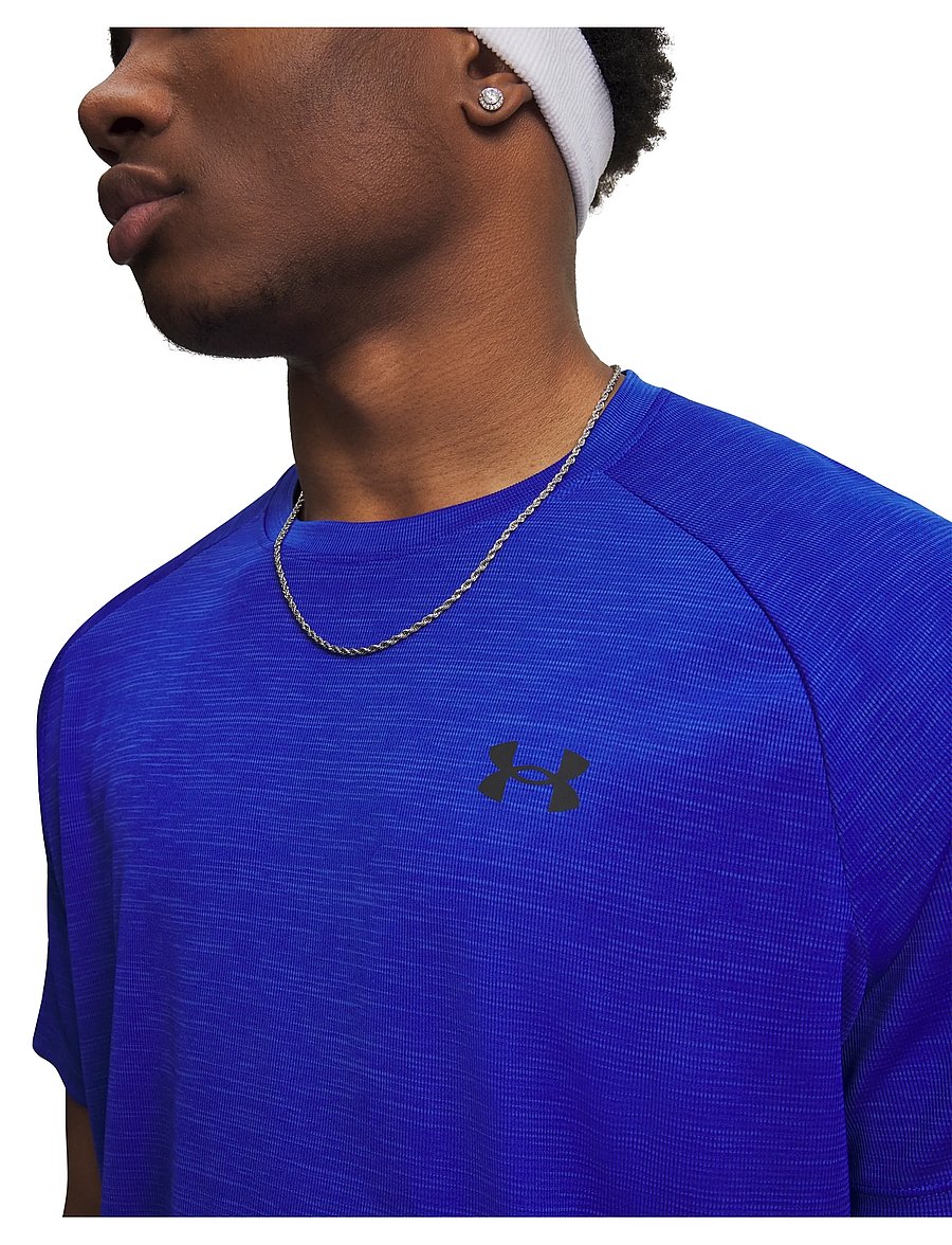 Under Armour - UA Tech Textured SS - t-shirts - royal - 4