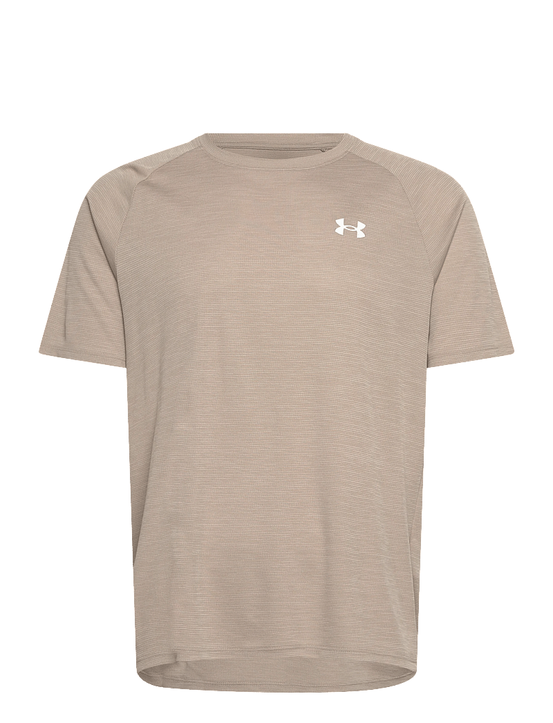 Under Armour - UA Tech Textured SS - t-shirts - timberwolf taupe - 1