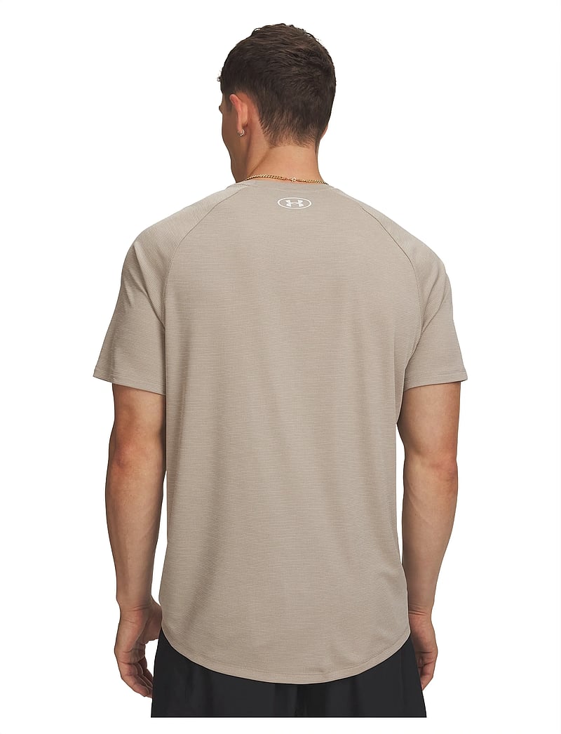 Under Armour - UA Tech Textured SS - t-shirts - timberwolf taupe - 3