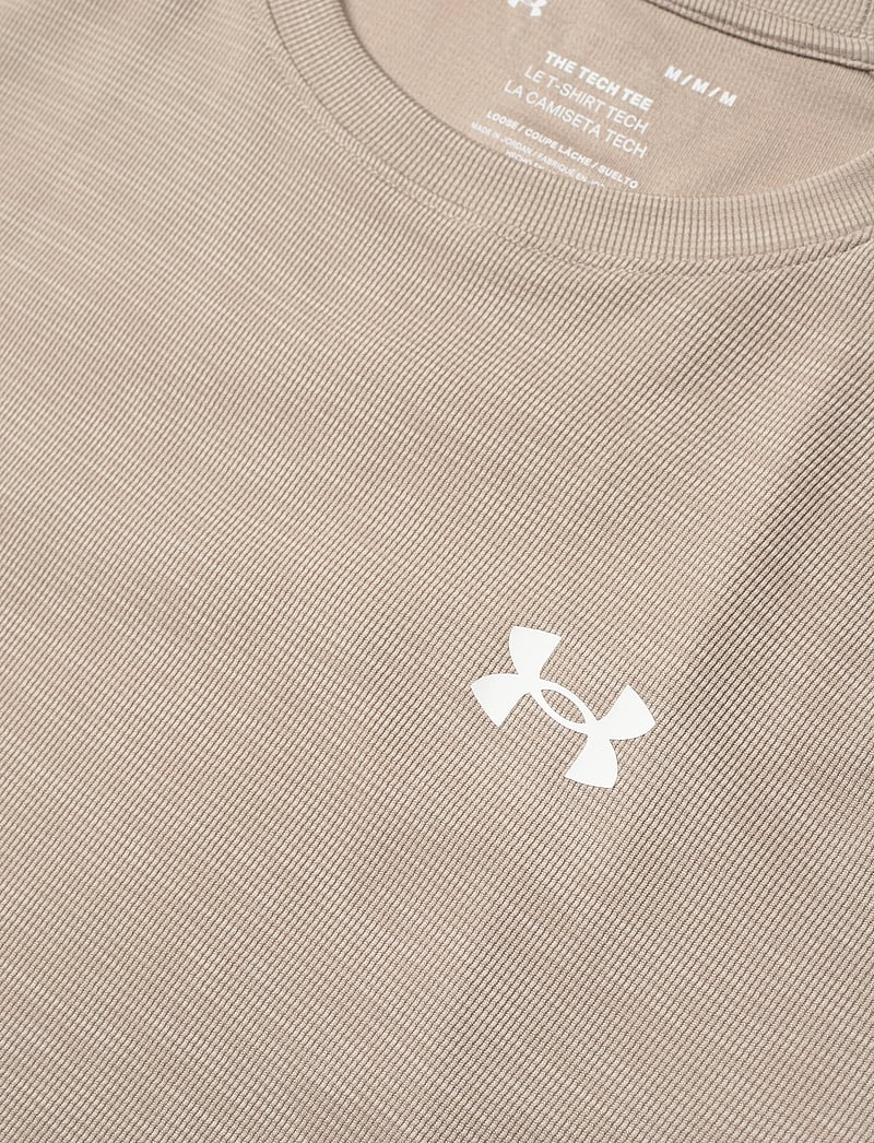 Under Armour - UA Tech Textured SS - t-shirts - timberwolf taupe - 5