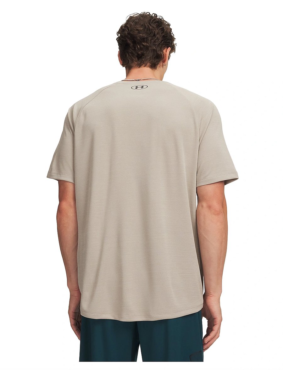 Under Armour - UA Tech Textured SS - t-shirts - timberwolf taupe - 3