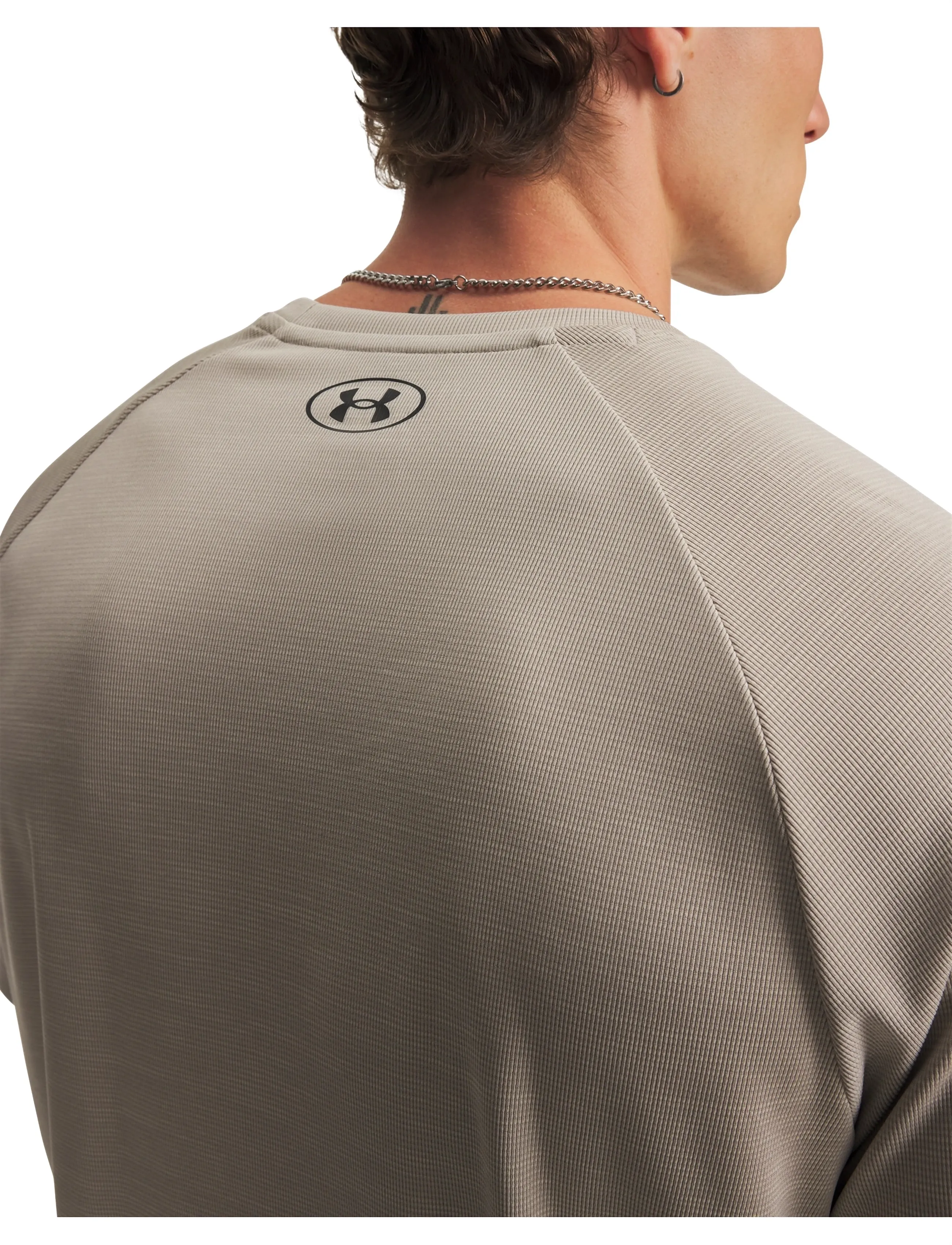 Under Armour - UA Tech Textured SS - t-shirts - timberwolf taupe - 4