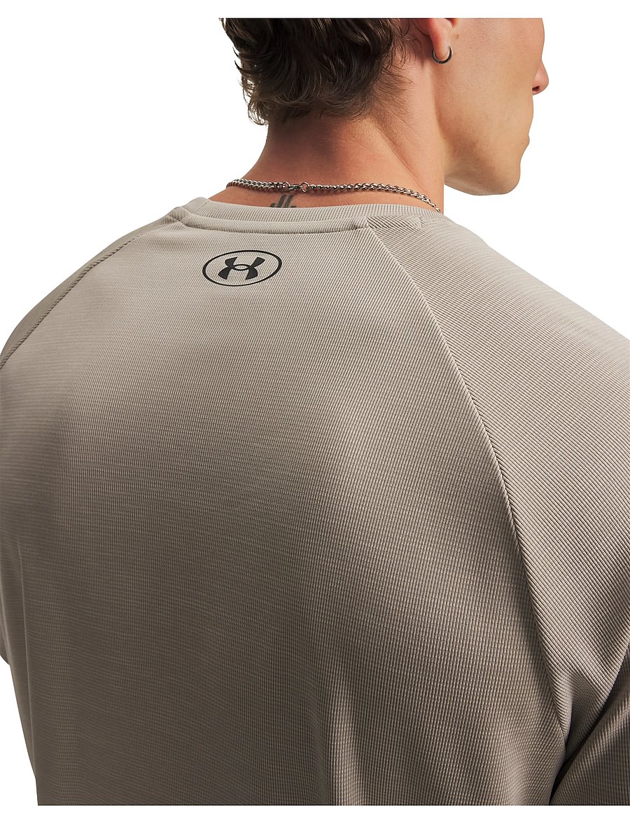 Under Armour - UA Tech Textured SS - t-shirts - timberwolf taupe - 4