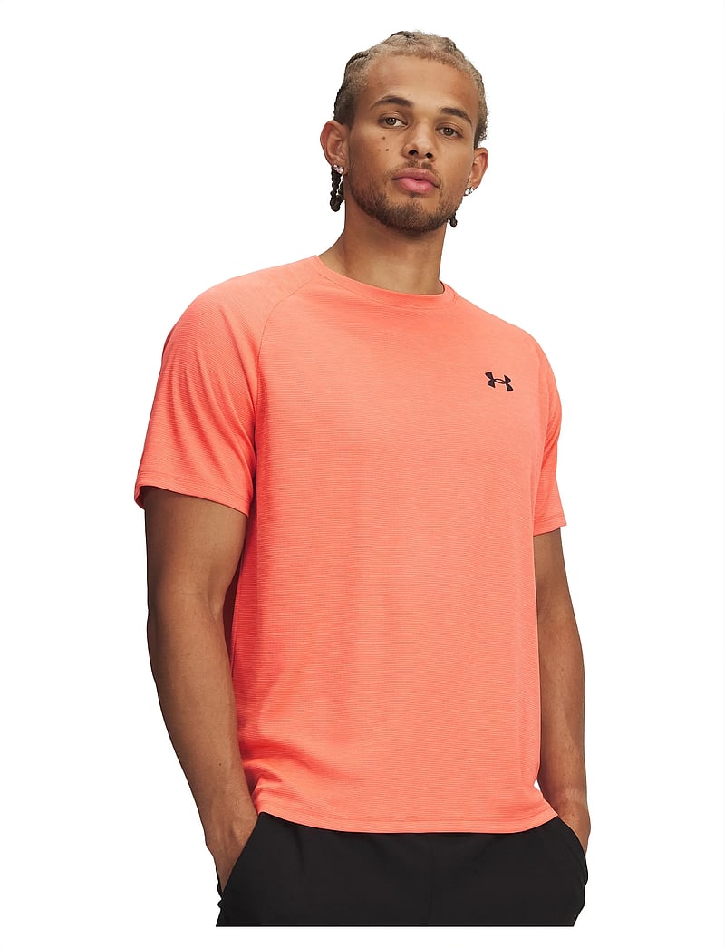 Under Armour - UA Tech Textured SS - t-shirts - venom red - 0