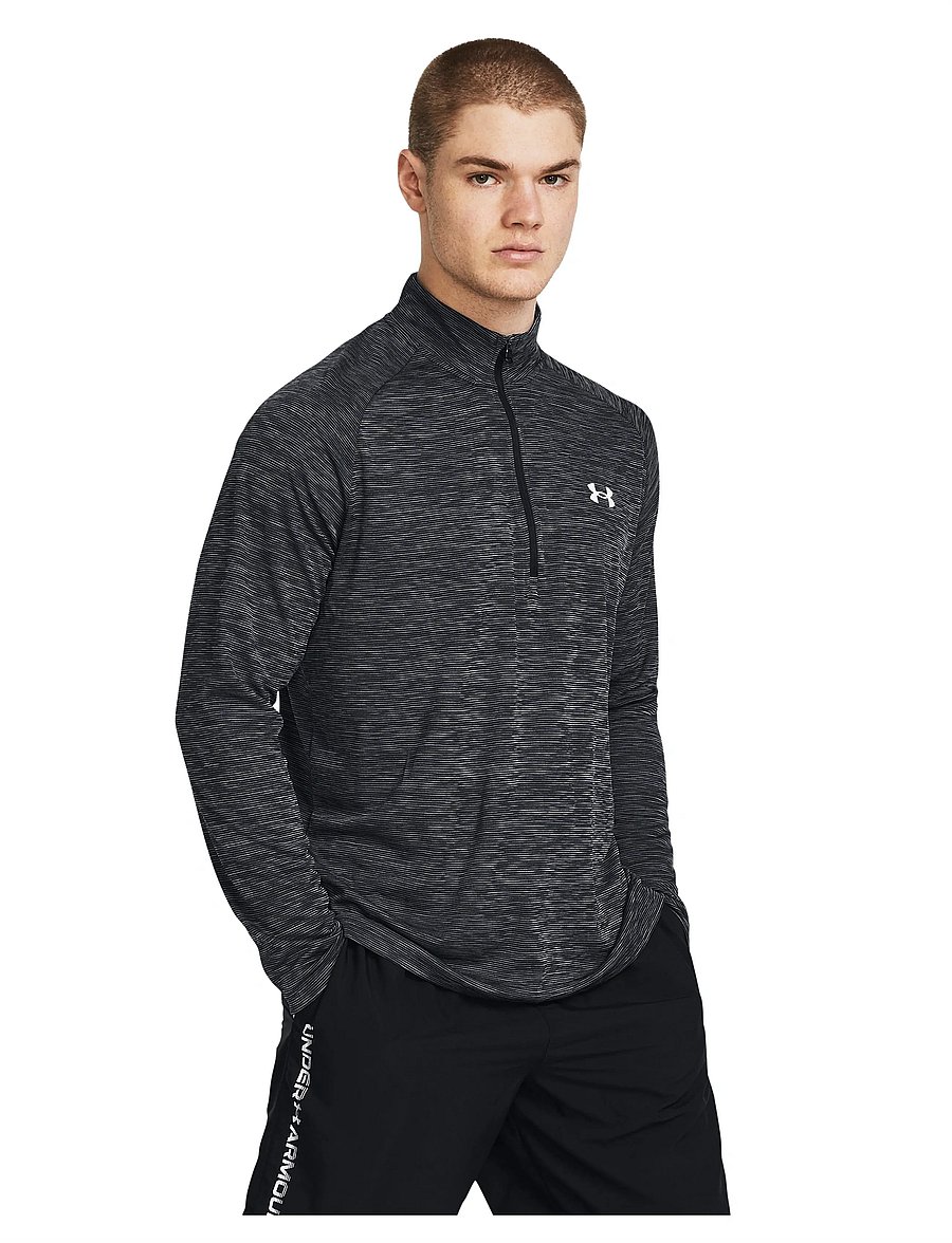 Under Armour - UA Tech Textured 1/2 Zip - fleece & midlayer - black - 0