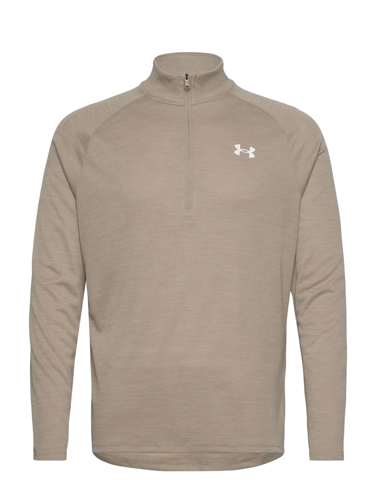 UA Tech Textured 1/2 Zip - CITY KHAKI