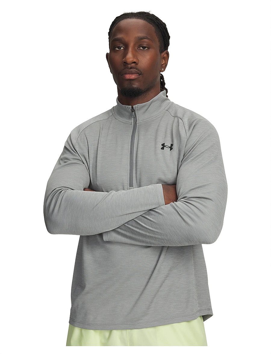 Under Armour - UA Tech Textured 1/2 Zip - fleece & mellanlager - clay green - 0