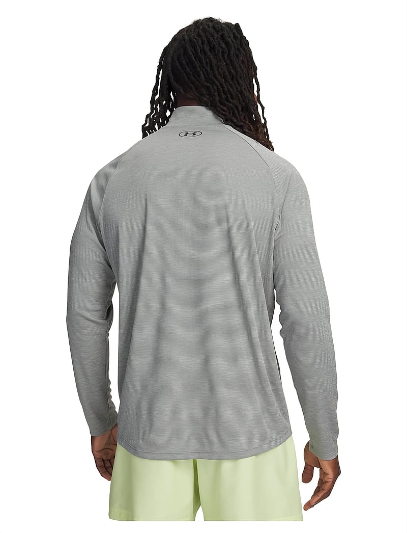 Under Armour - UA Tech Textured 1/2 Zip - langærmede t-shirts - clay green - 3