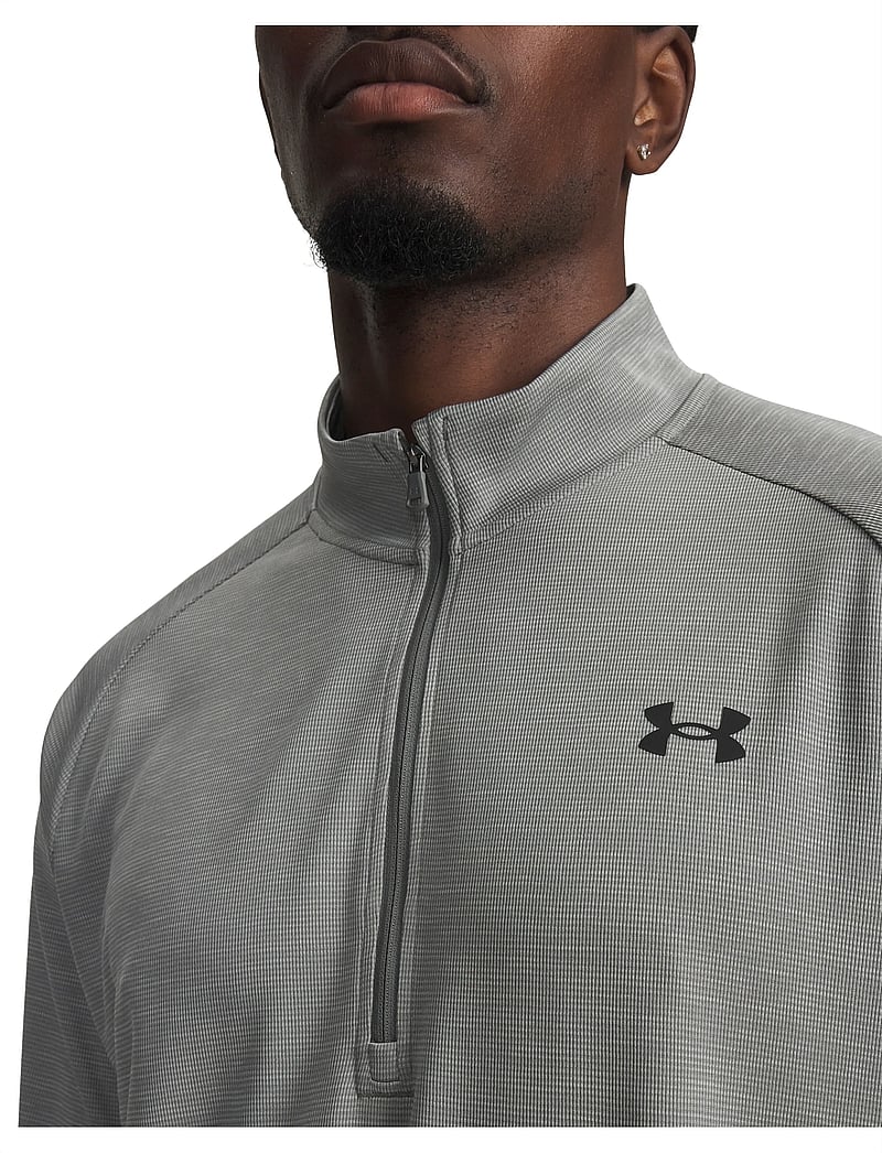 Under Armour - UA Tech Textured 1/2 Zip - langærmede t-shirts - clay green - 4