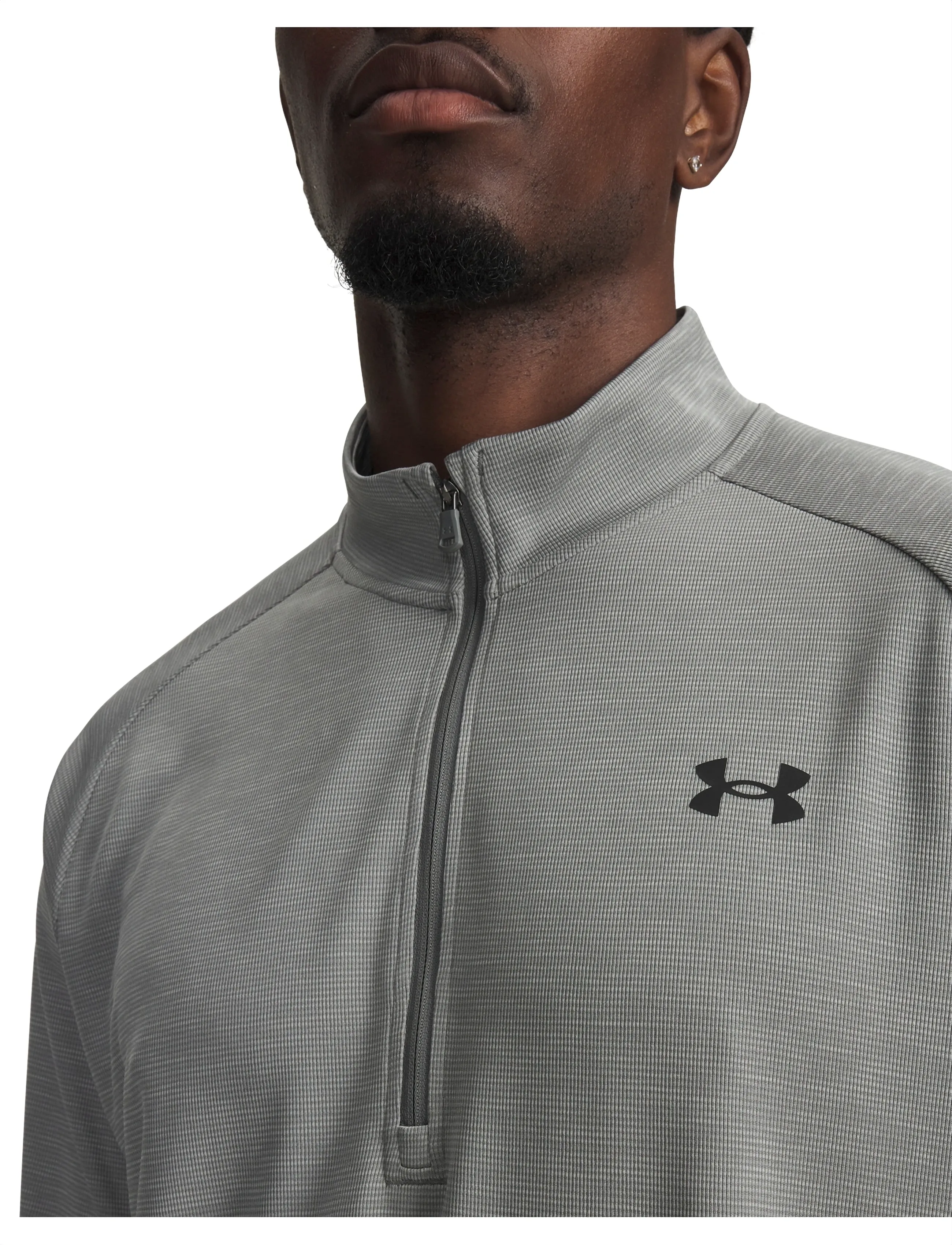 Under Armour - UA Tech Textured 1/2 Zip - fleece & midlayer - clay green - 4