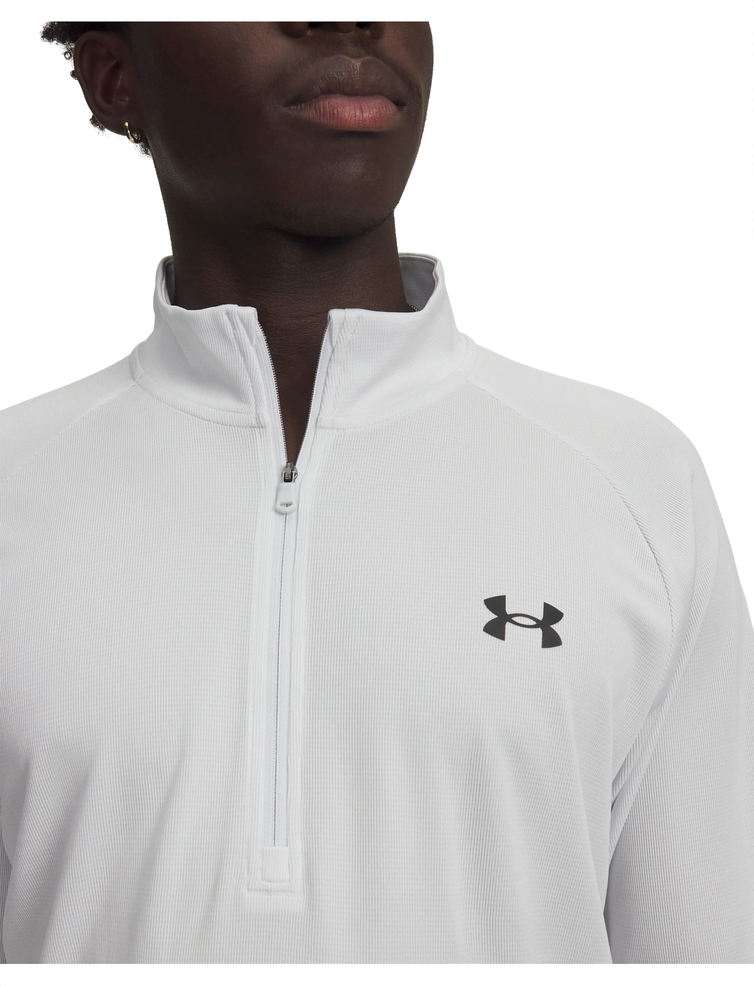 Under Armour - UA Tech Textured 1/2 Zip - fleece & mellanlager - distant gray - 4