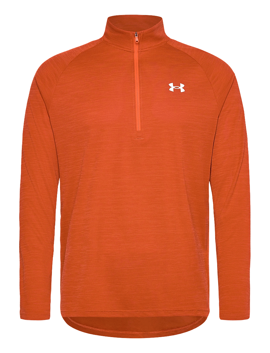 Under Armour - UA Tech Textured 1/2 Zip - fleece & midlayer - orange base - 0