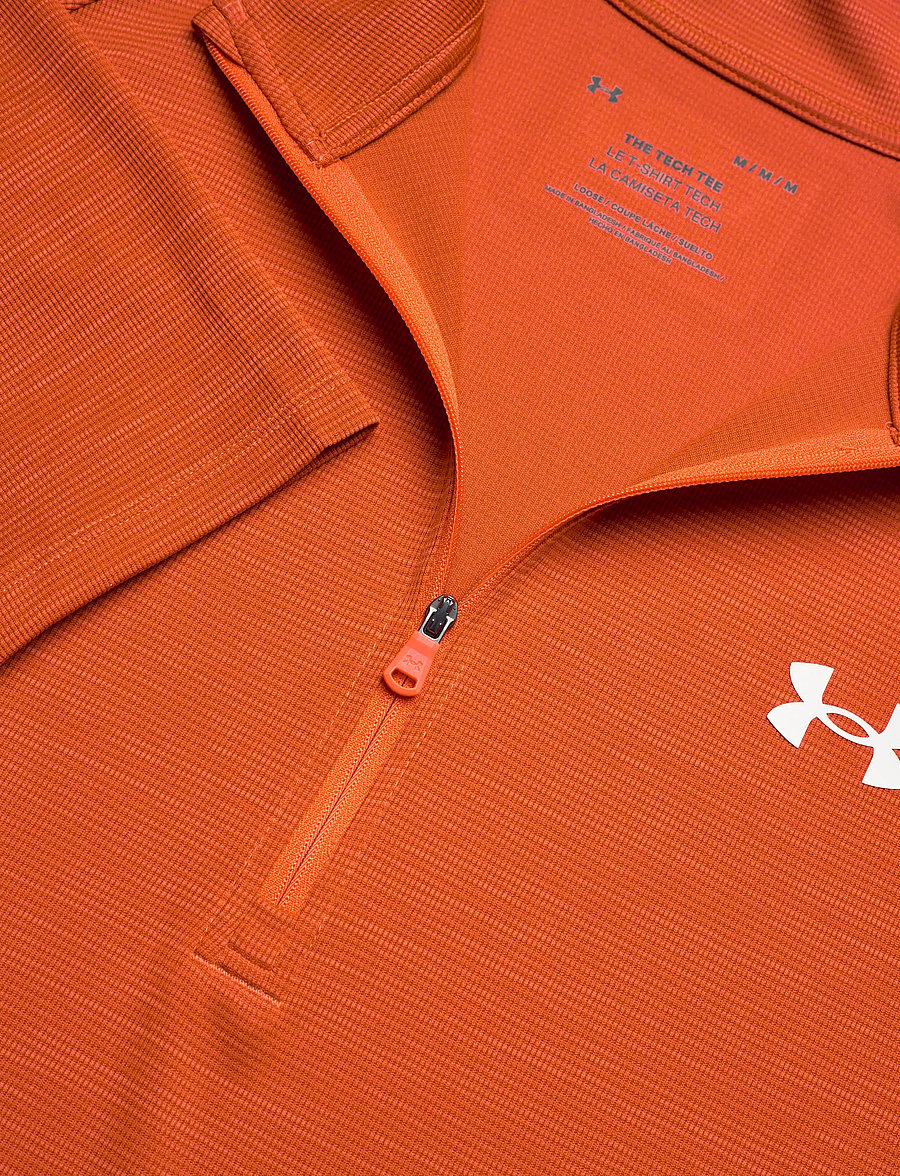 Under Armour - UA Tech Textured 1/2 Zip - fleece & midlayer - orange base - 2