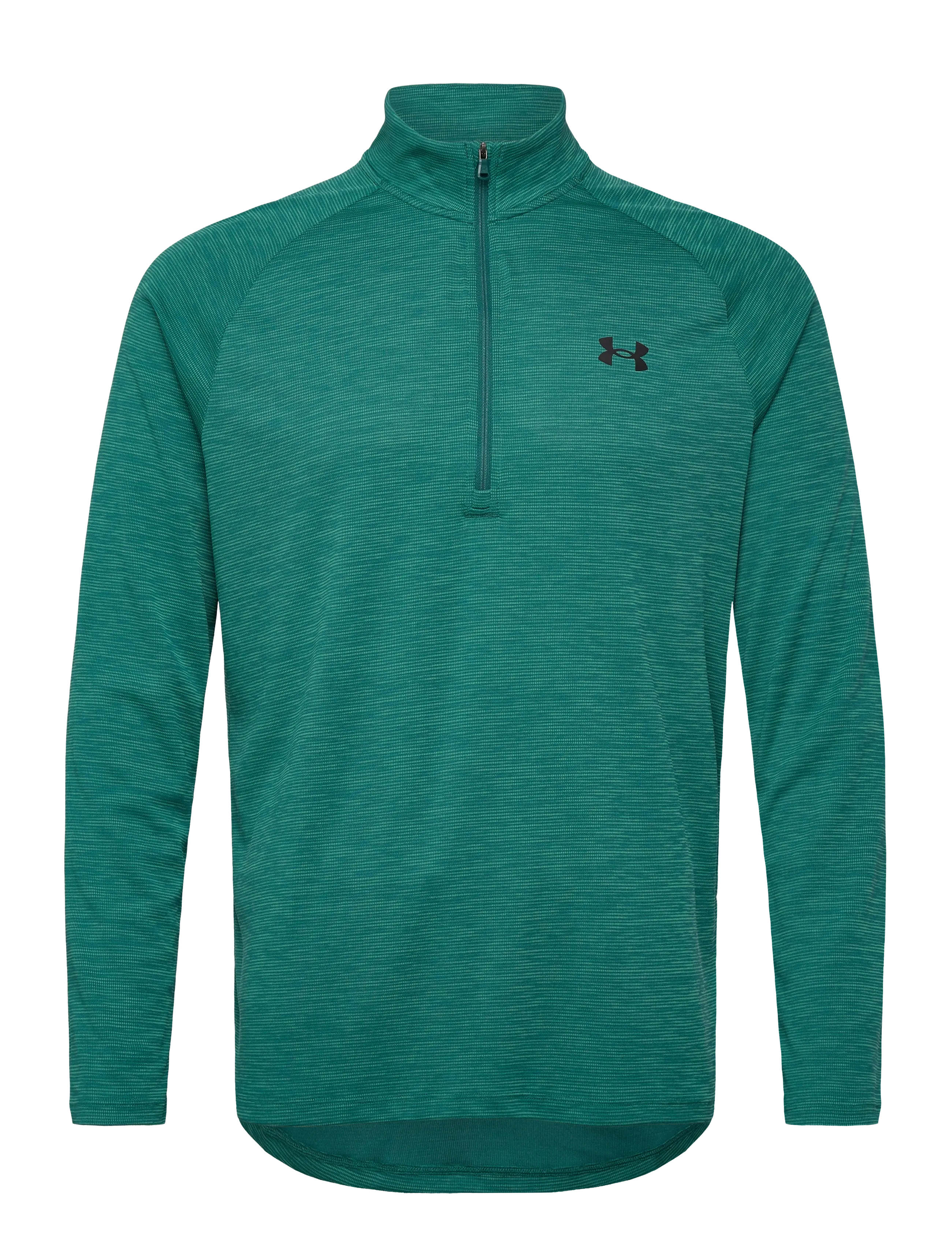 UA Tech Textured 1/2 Zip - RACK GREEN