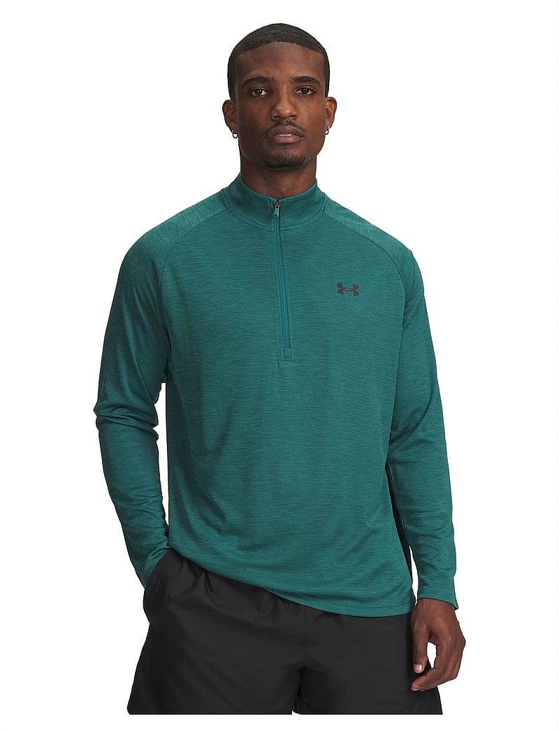 Under Armour - UA Tech Textured 1/2 Zip - langærmede t-shirts - rack green - 0