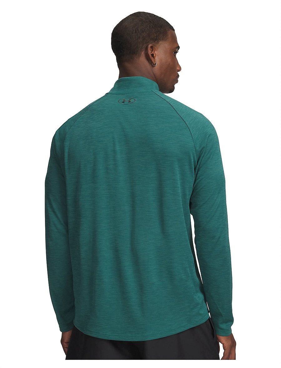 Under Armour - UA Tech Textured 1/2 Zip - fleece & mellanlager - rack green - 3