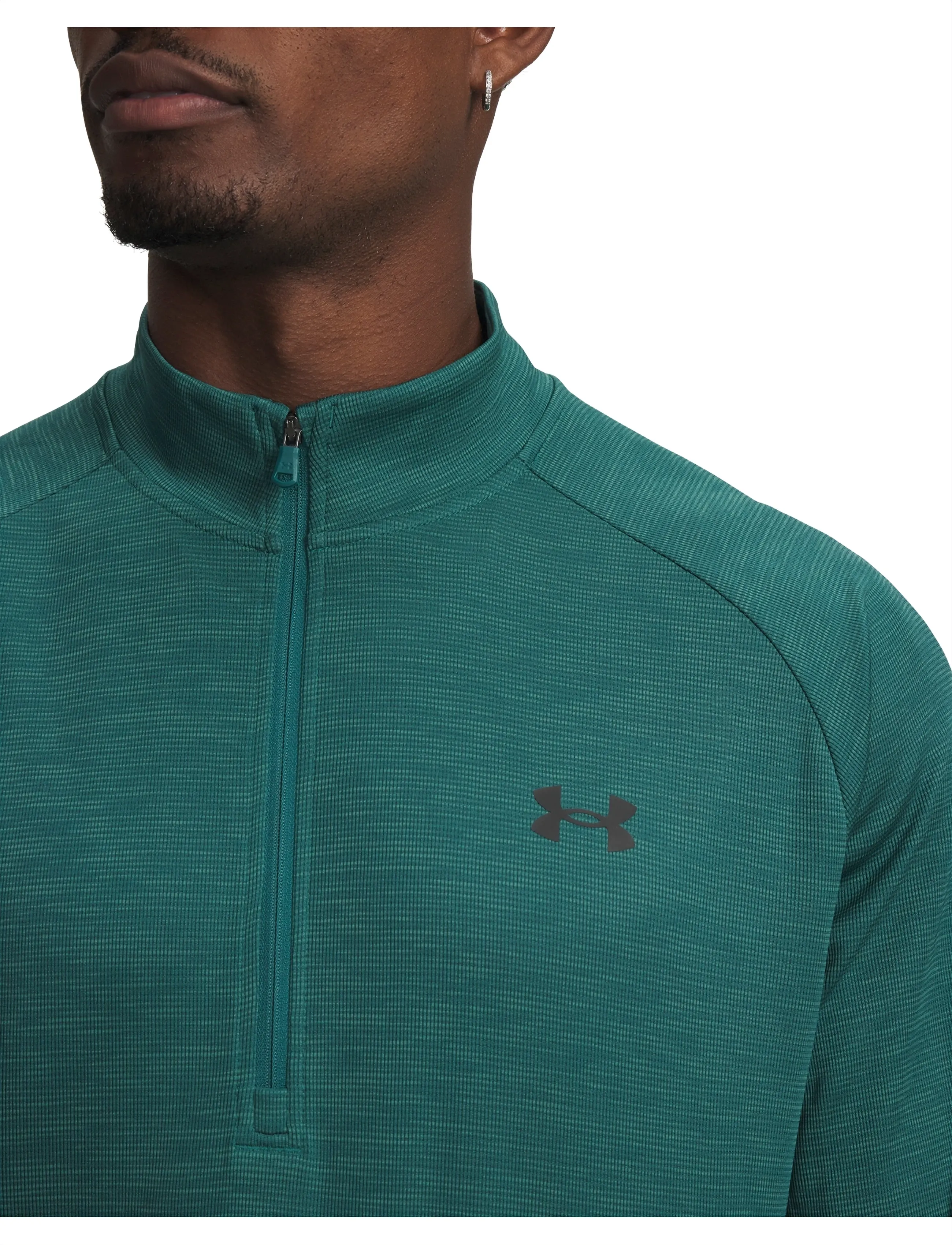 Under Armour - UA Tech Textured 1/2 Zip - fleece & midlayer - rack green - 4