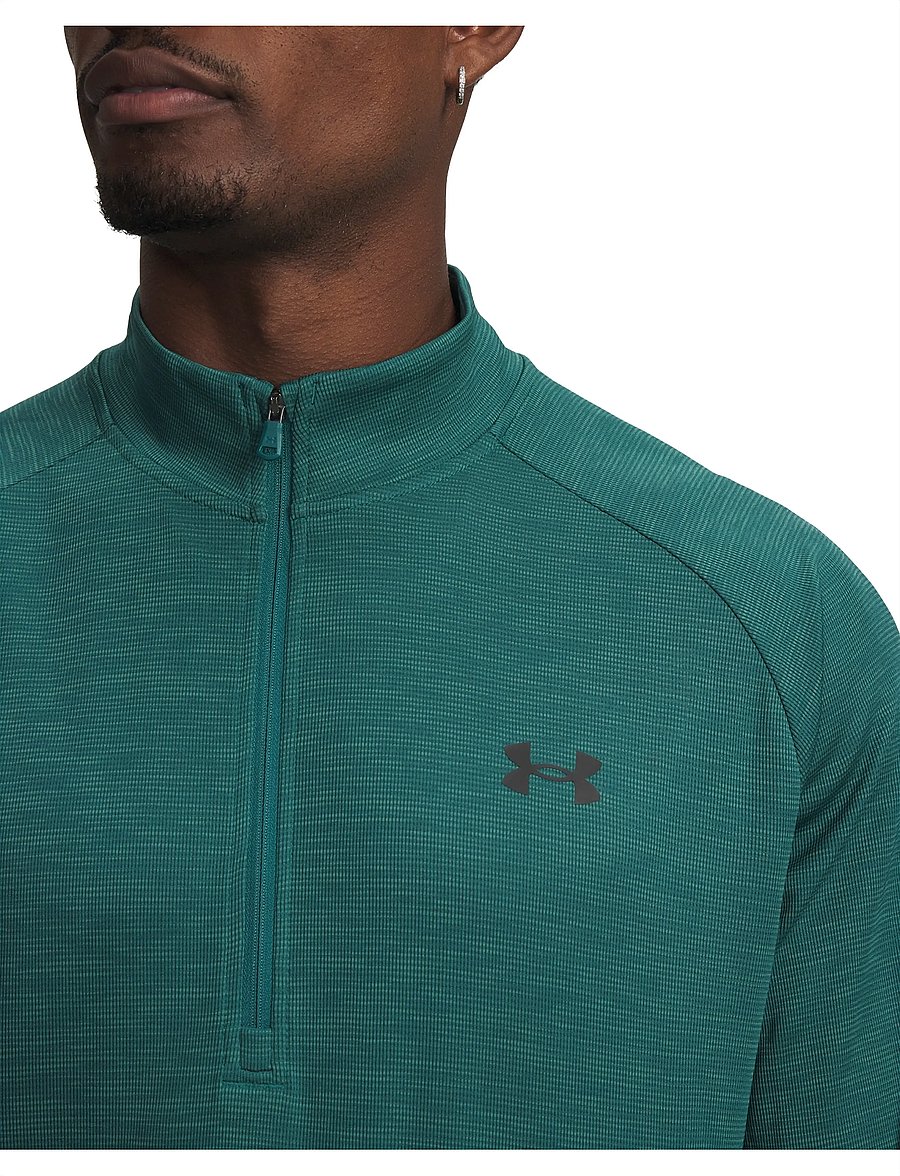 Under Armour - UA Tech Textured 1/2 Zip - fleece & mellanlager - rack green - 4