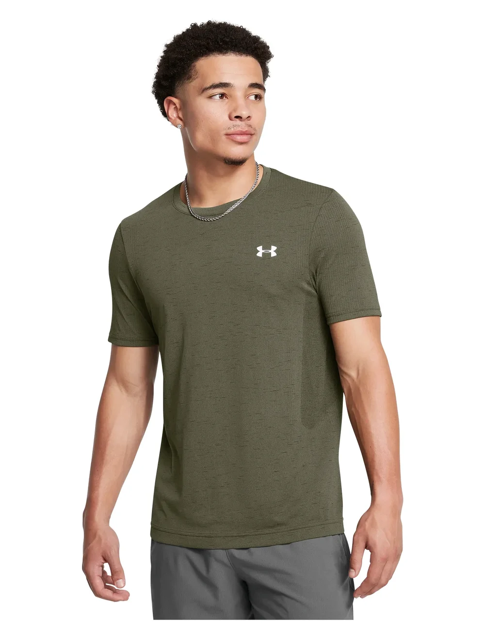 Under Armour - Vanish Seamless SS - t-shirts - marine od green - 0