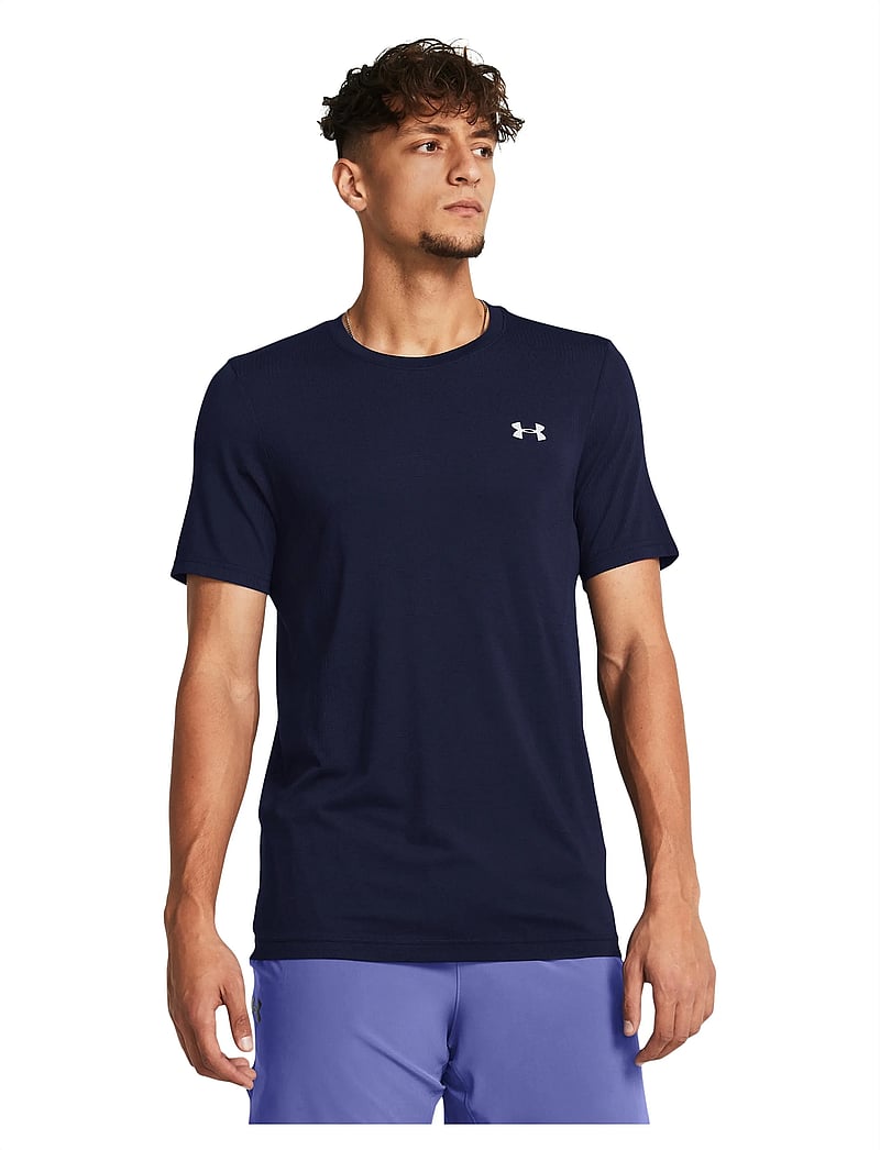 Under Armour - Vanish Seamless SS - t-shirts - midnight navy - 0