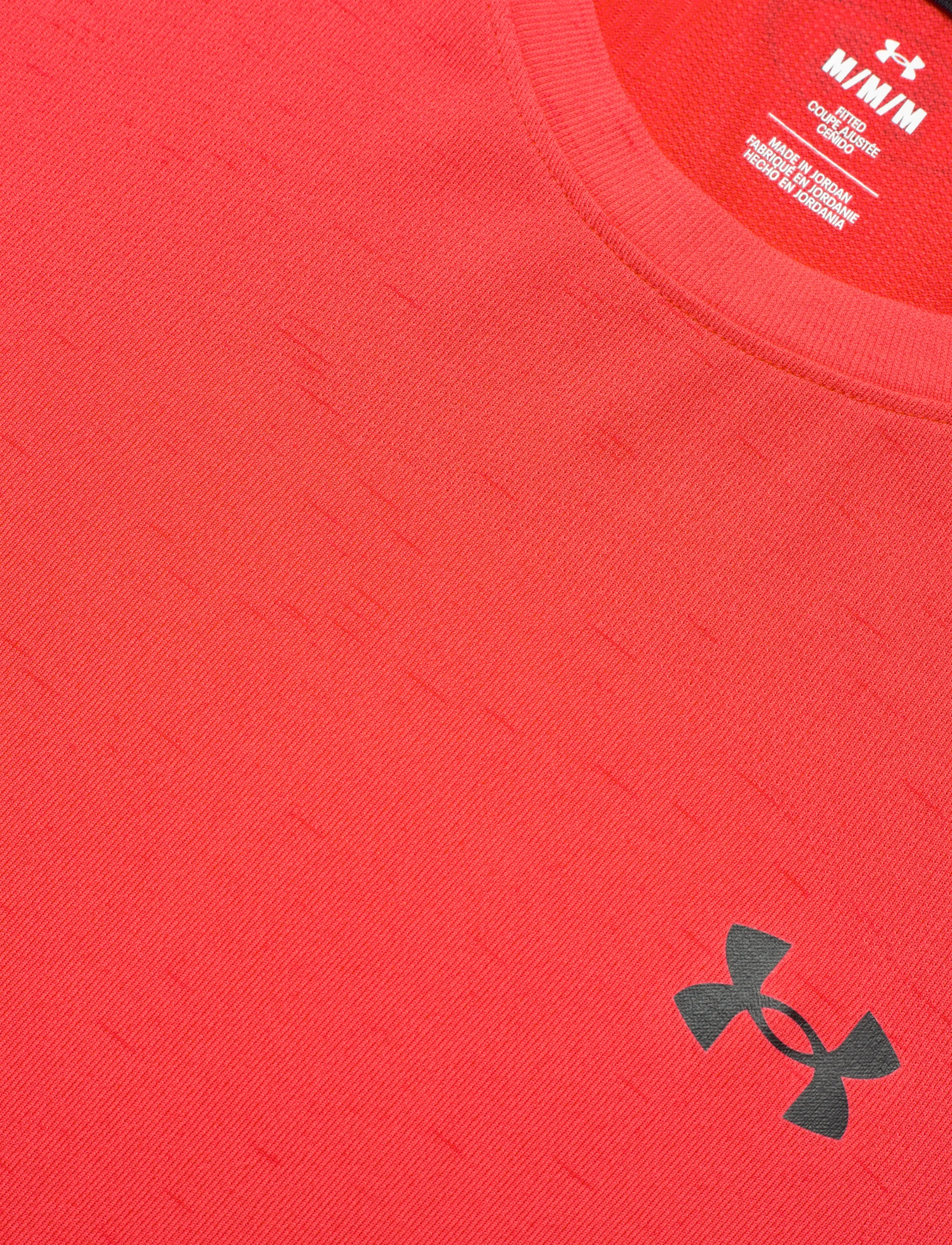 Under Armour - Vanish Seamless SS - t-shirts - venom red - 5
