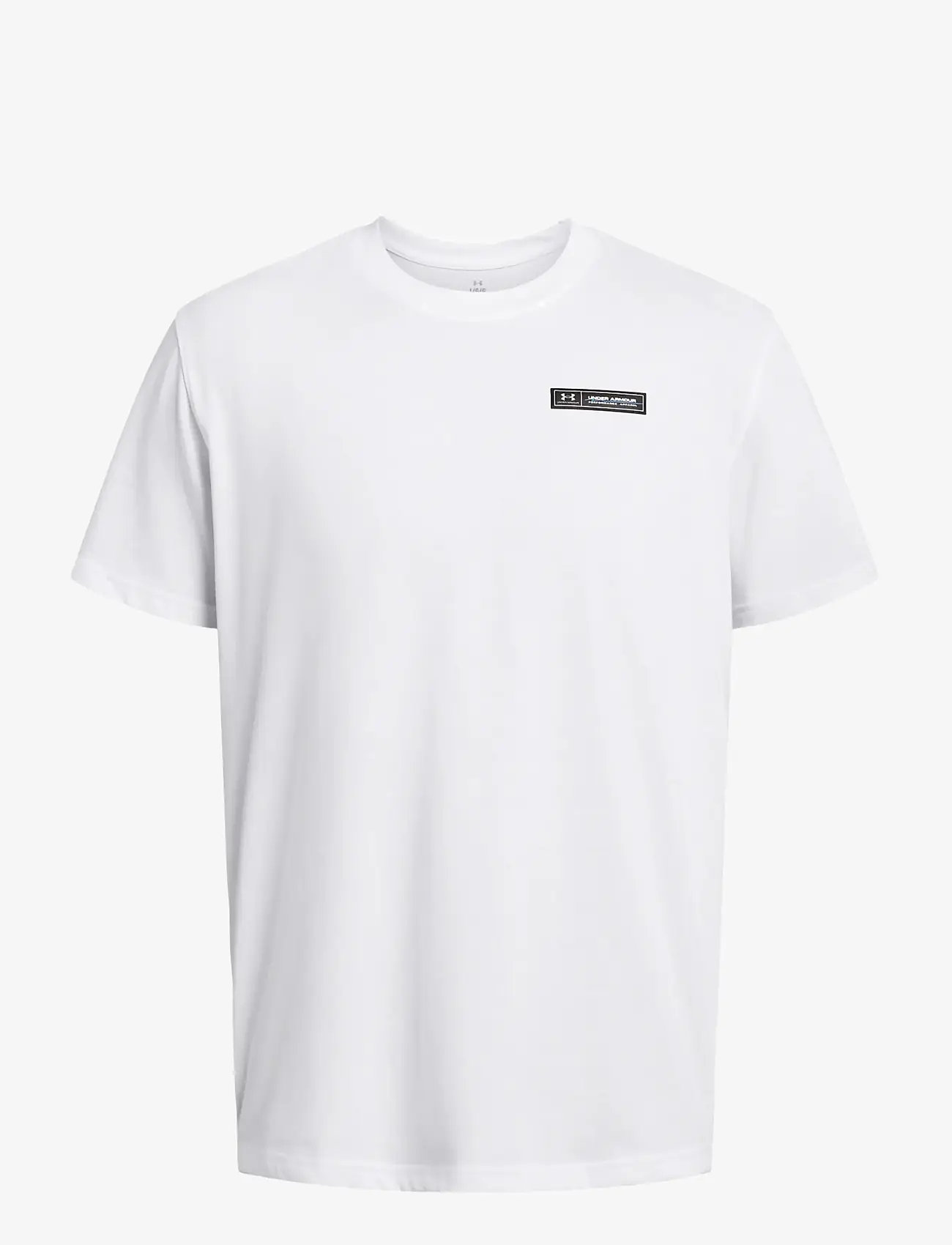 Under Armour - UA HW ARMOUR LABEL SS - t-särgid - white - 1