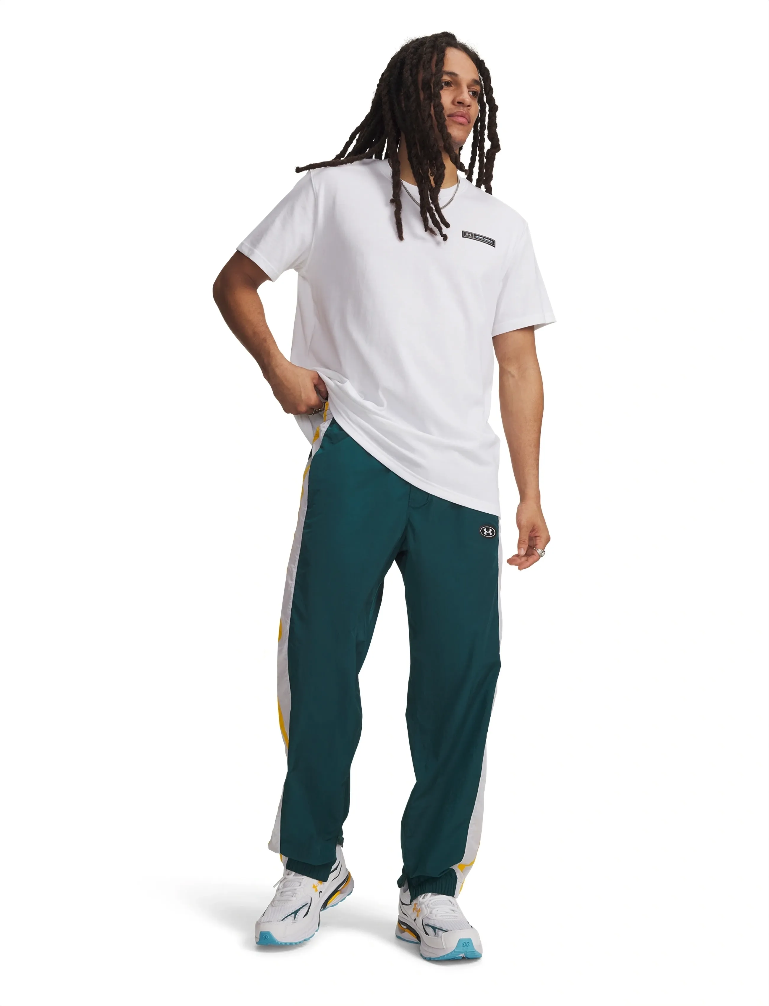 Under Armour - UA HW ARMOUR LABEL SS - t-särgid - white - 4