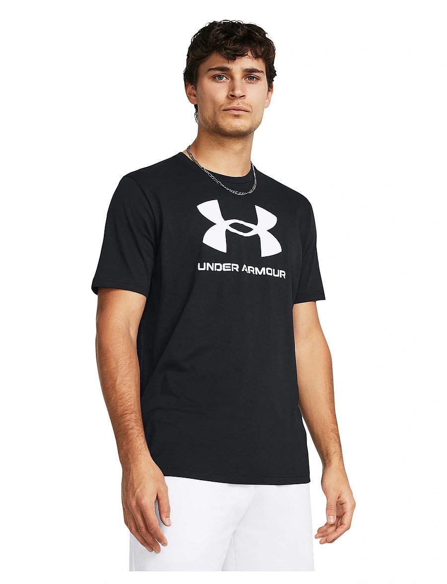 Under Armour - UA SPORTSTYLE LOGO UPDATE SS - t-shirts - black - 0