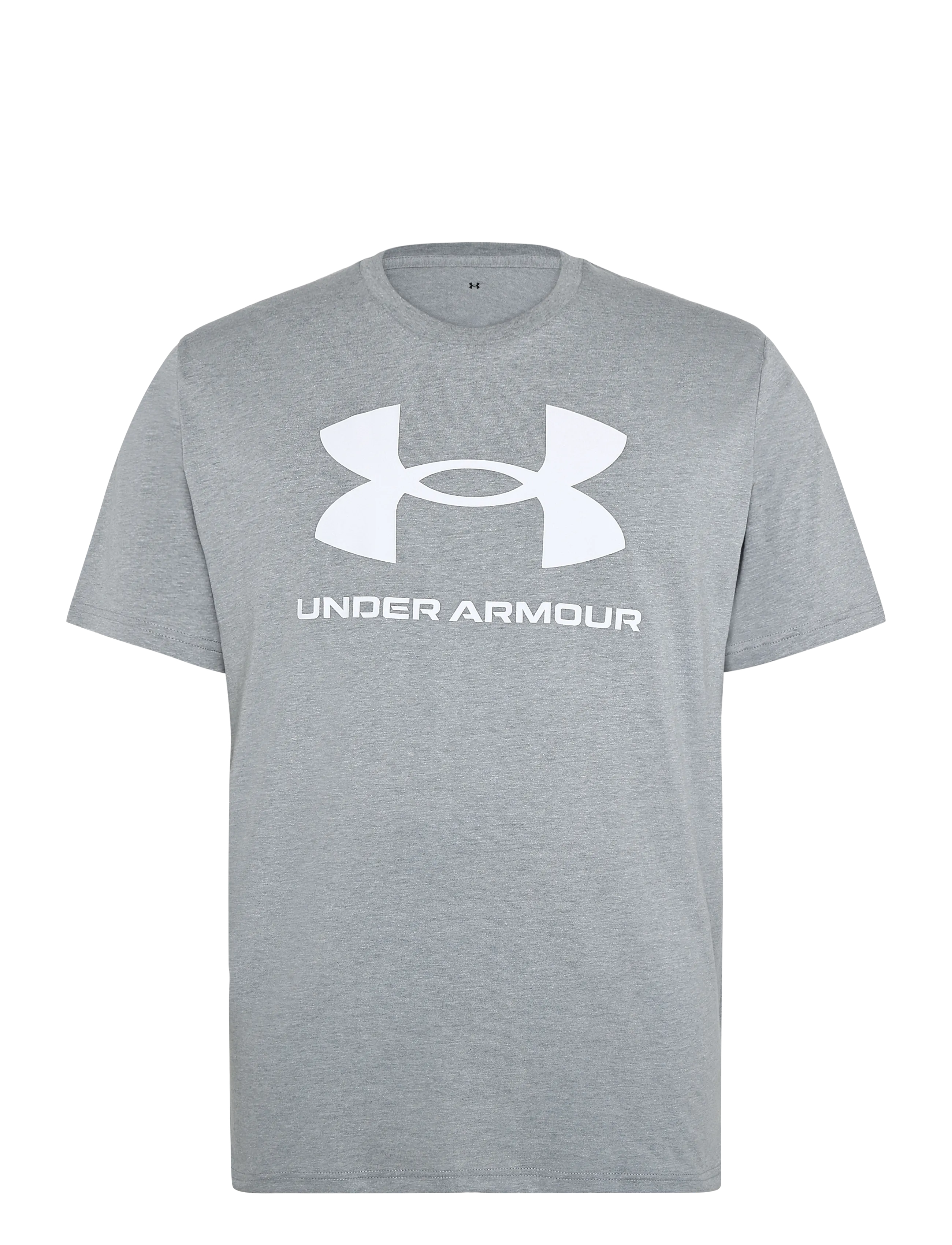 Under Armour UA SPORTSTYLE LOGO UPDATE SS - Tøj - STEEL LIGHT HEATHER / grey